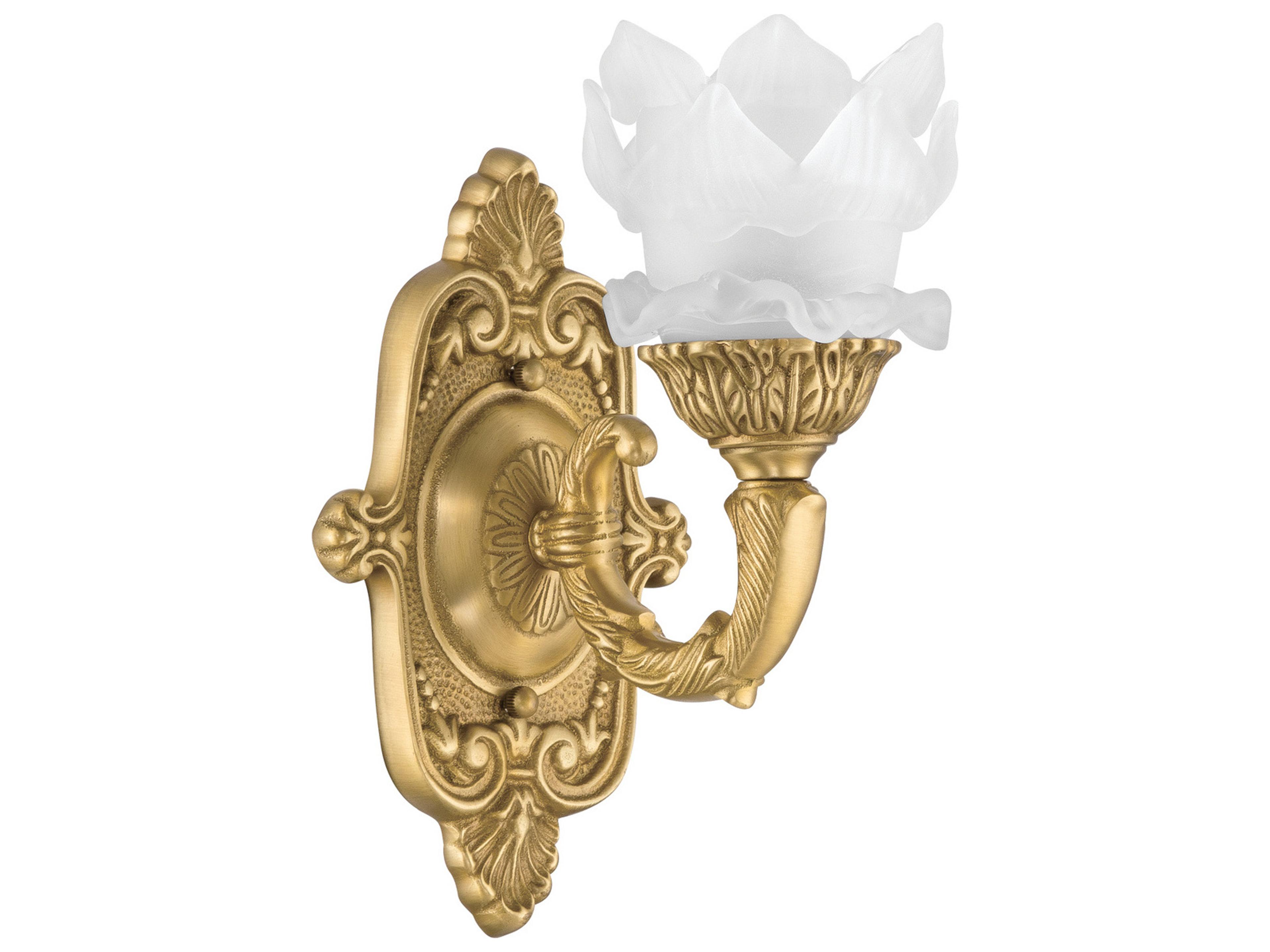 Crystorama Mayfield 1-Light Gold Traditional Wall Sconce