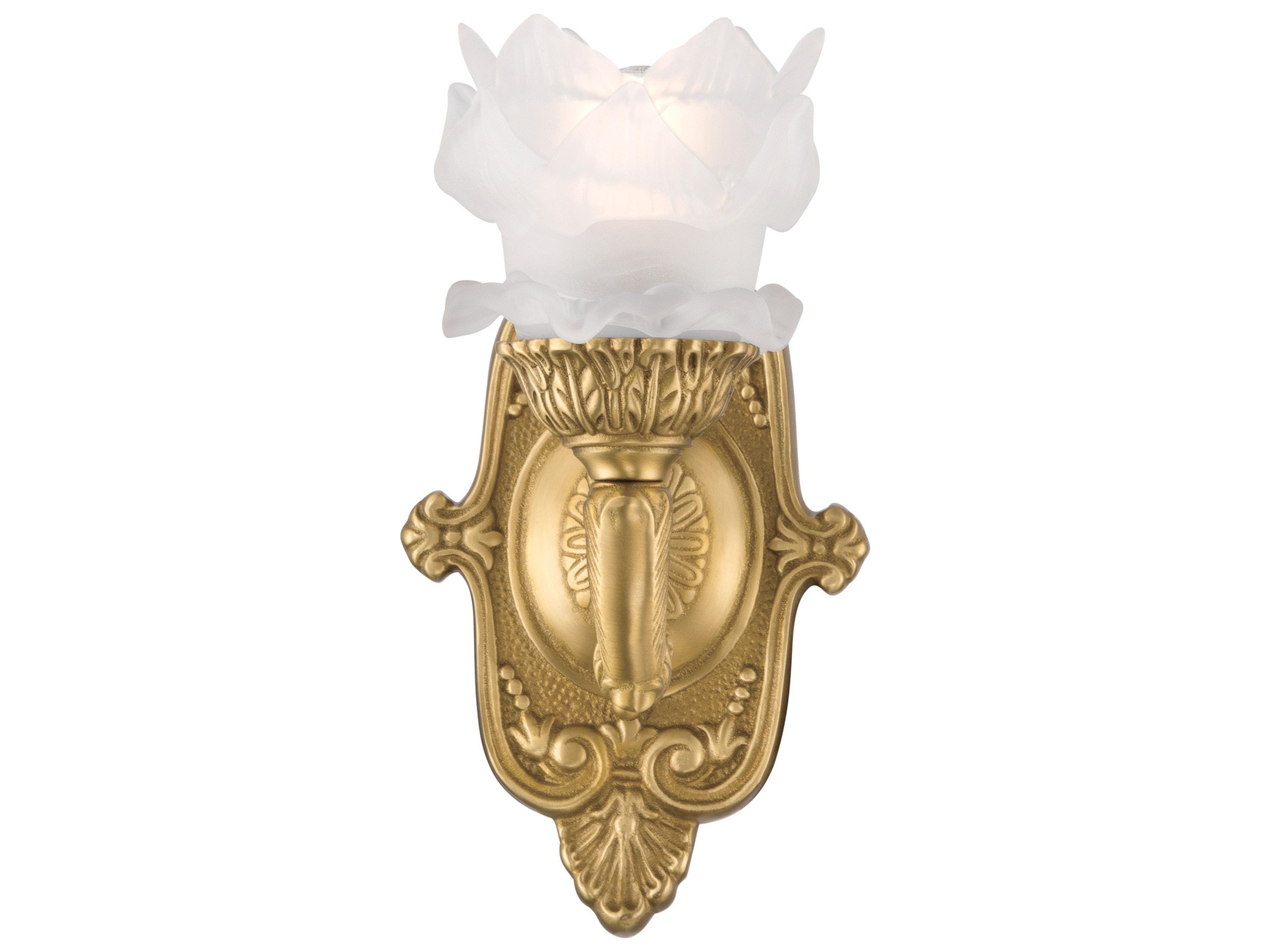 Crystorama Mayfield 1-Light Gold Traditional Wall Sconce