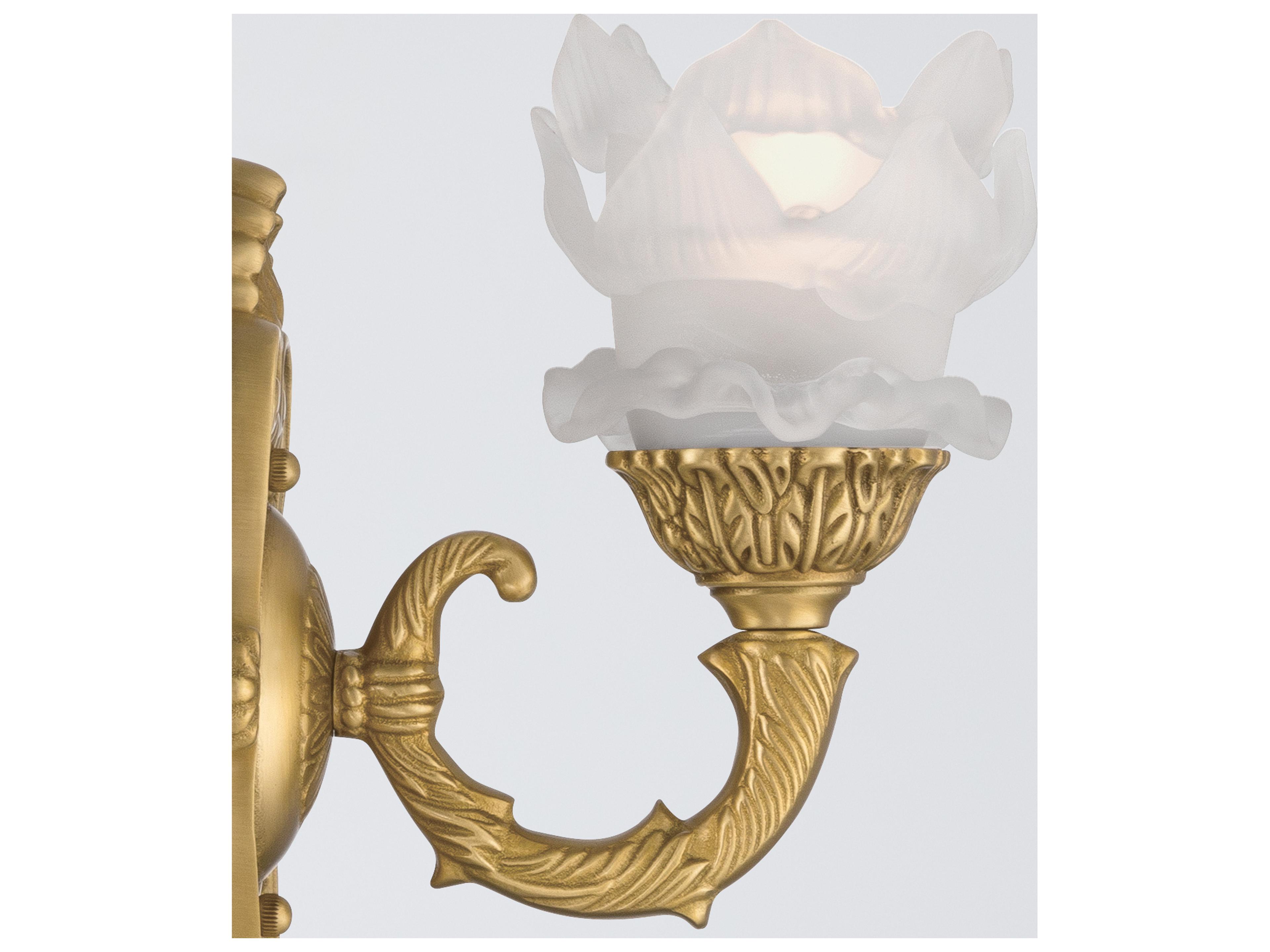 Crystorama Mayfield 1-Light Gold Traditional Wall Sconce