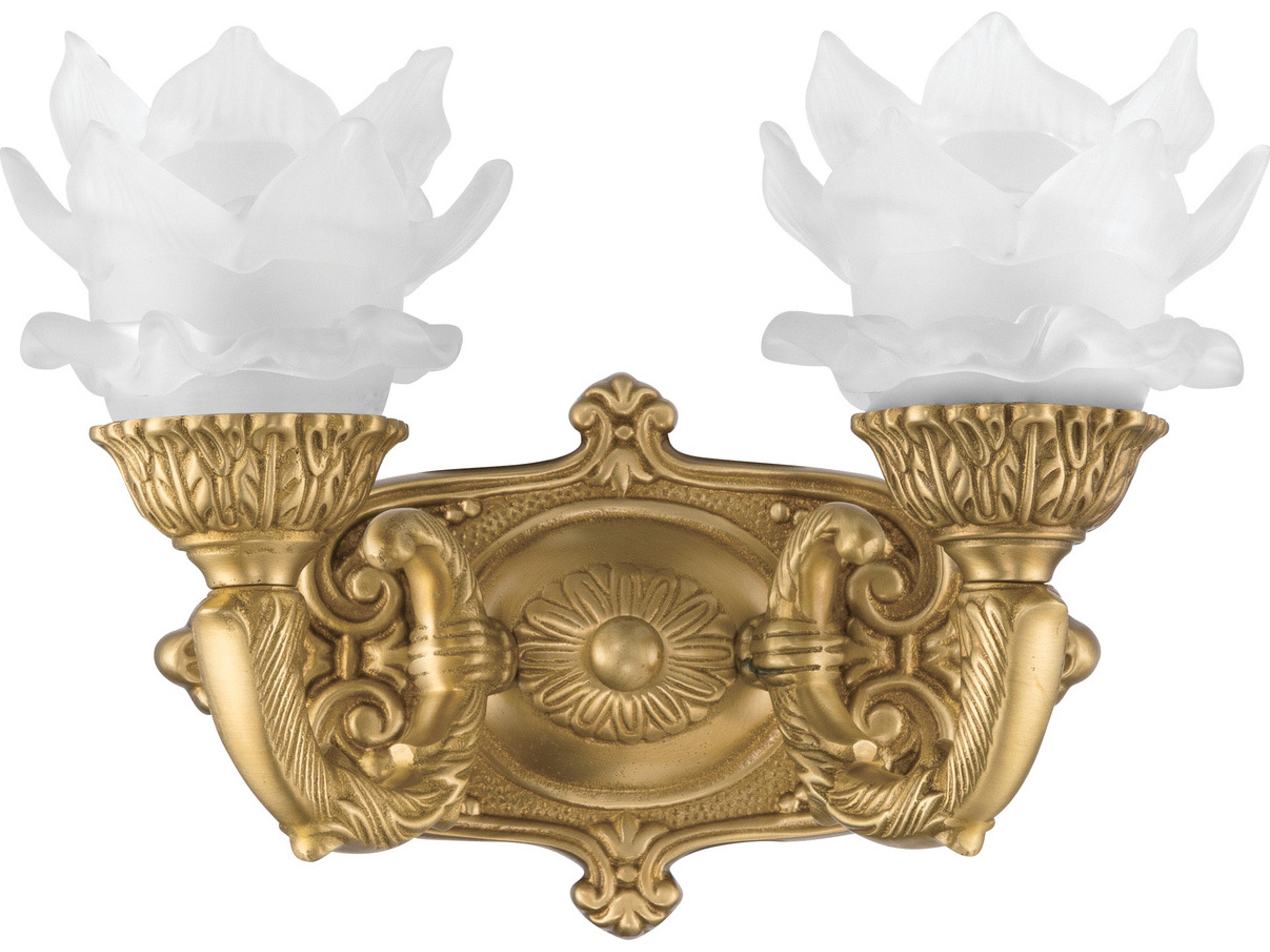 Crystorama Mayfield 2-Light Gold Traditional Wall Sconce