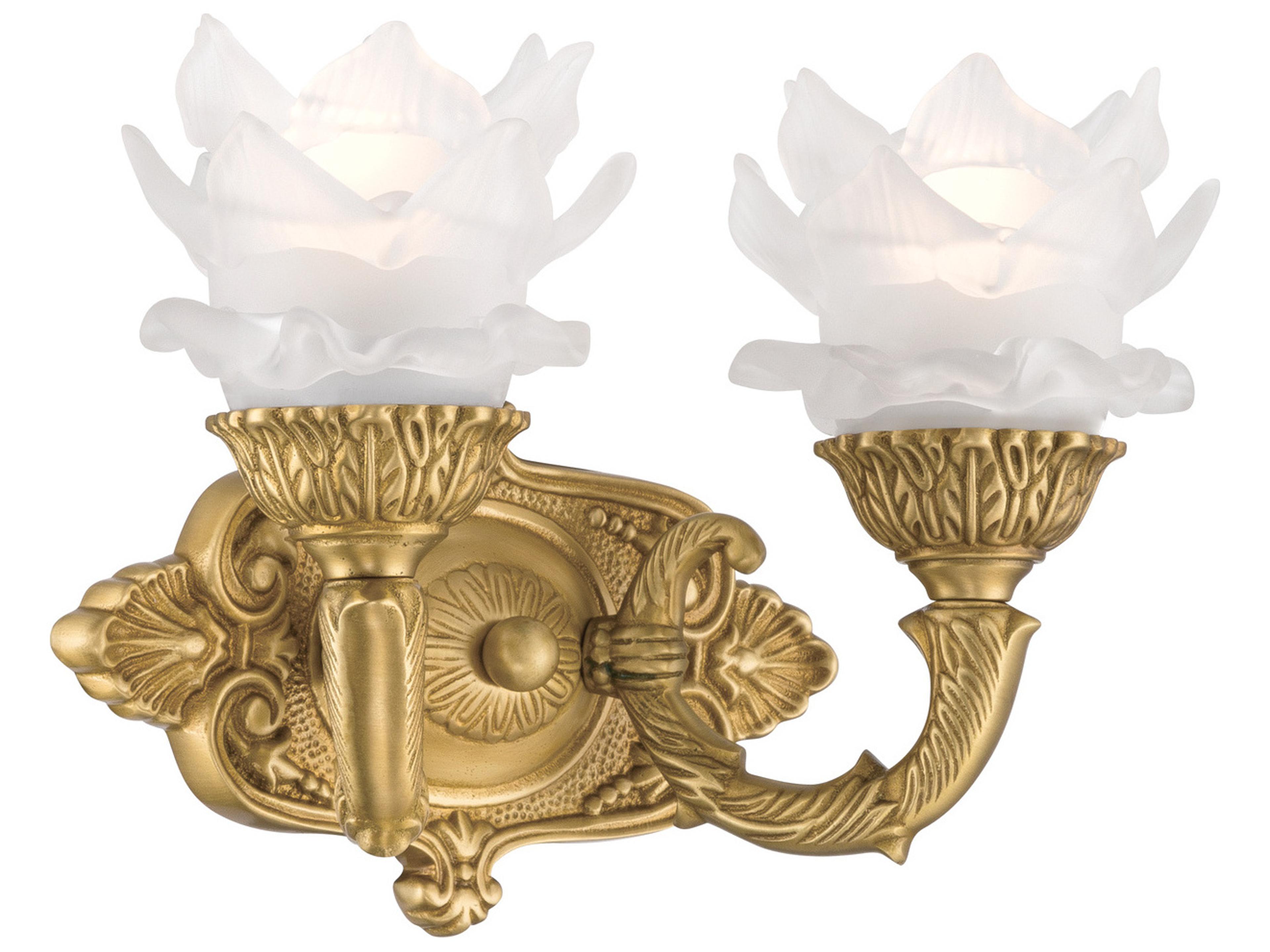 Crystorama Mayfield 2-Light Gold Traditional Wall Sconce