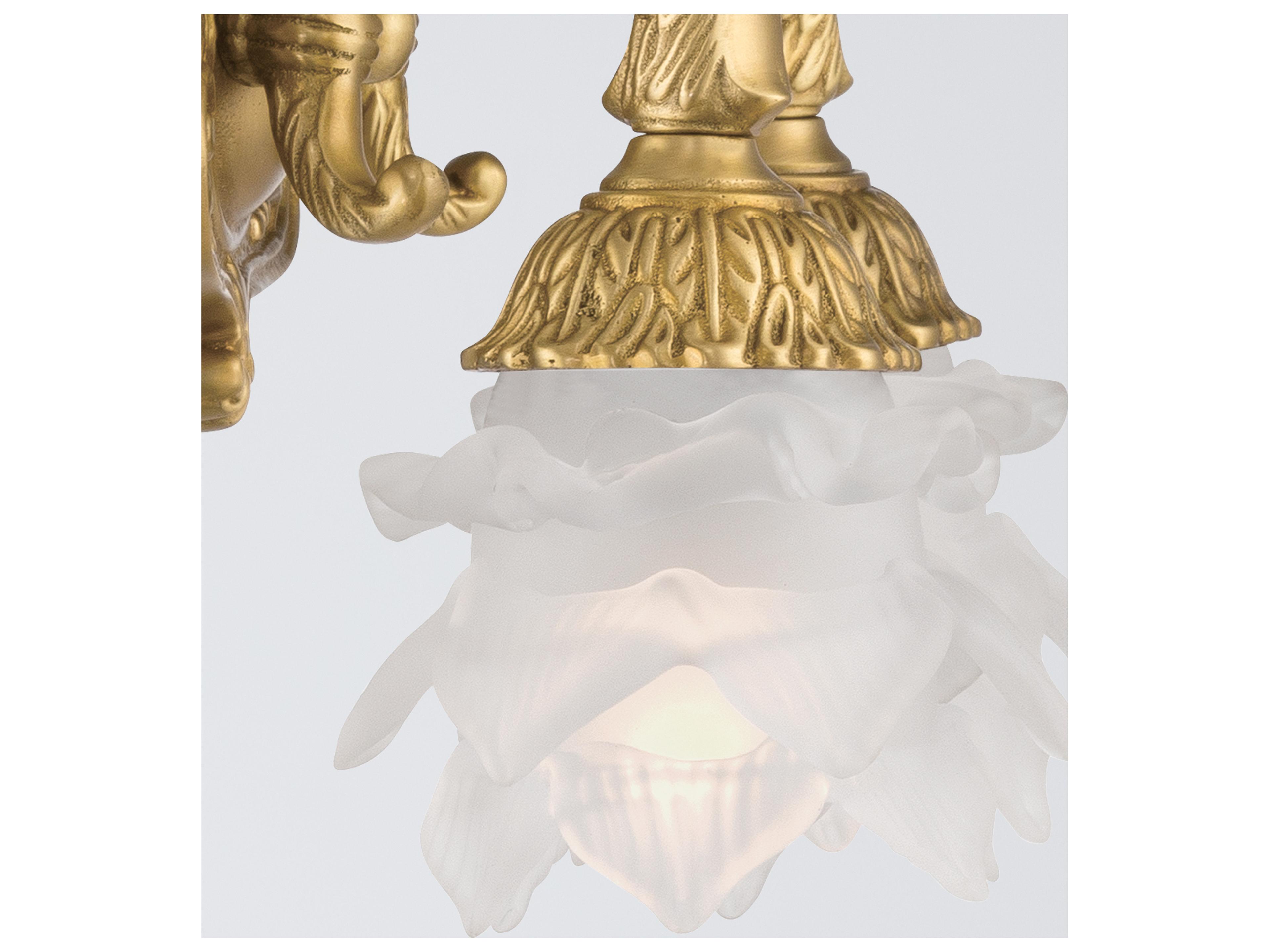 Crystorama Mayfield 2-Light Gold Traditional Wall Sconce
