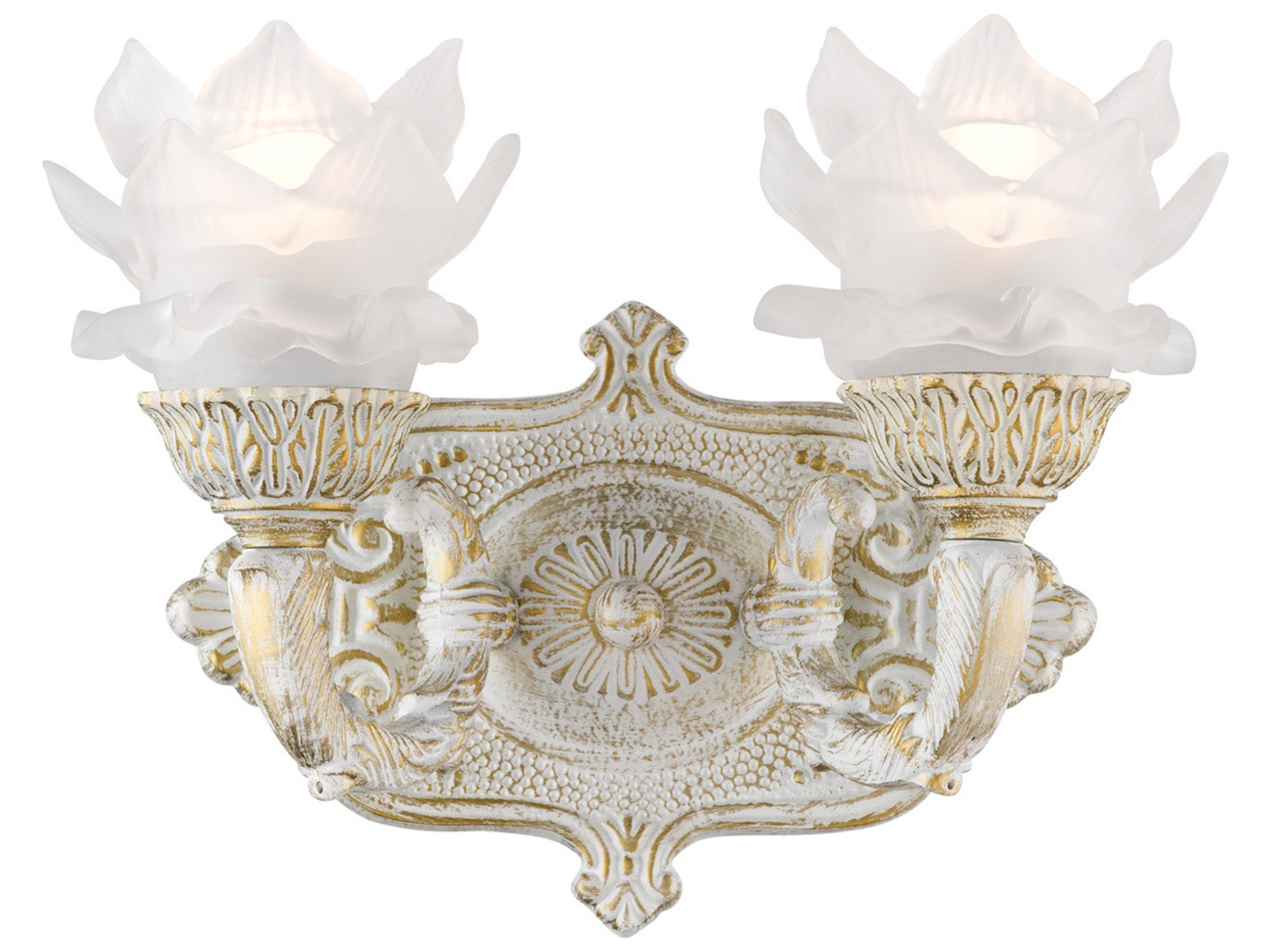 Mayfield 2-Light White Traditional Wall Sconce
