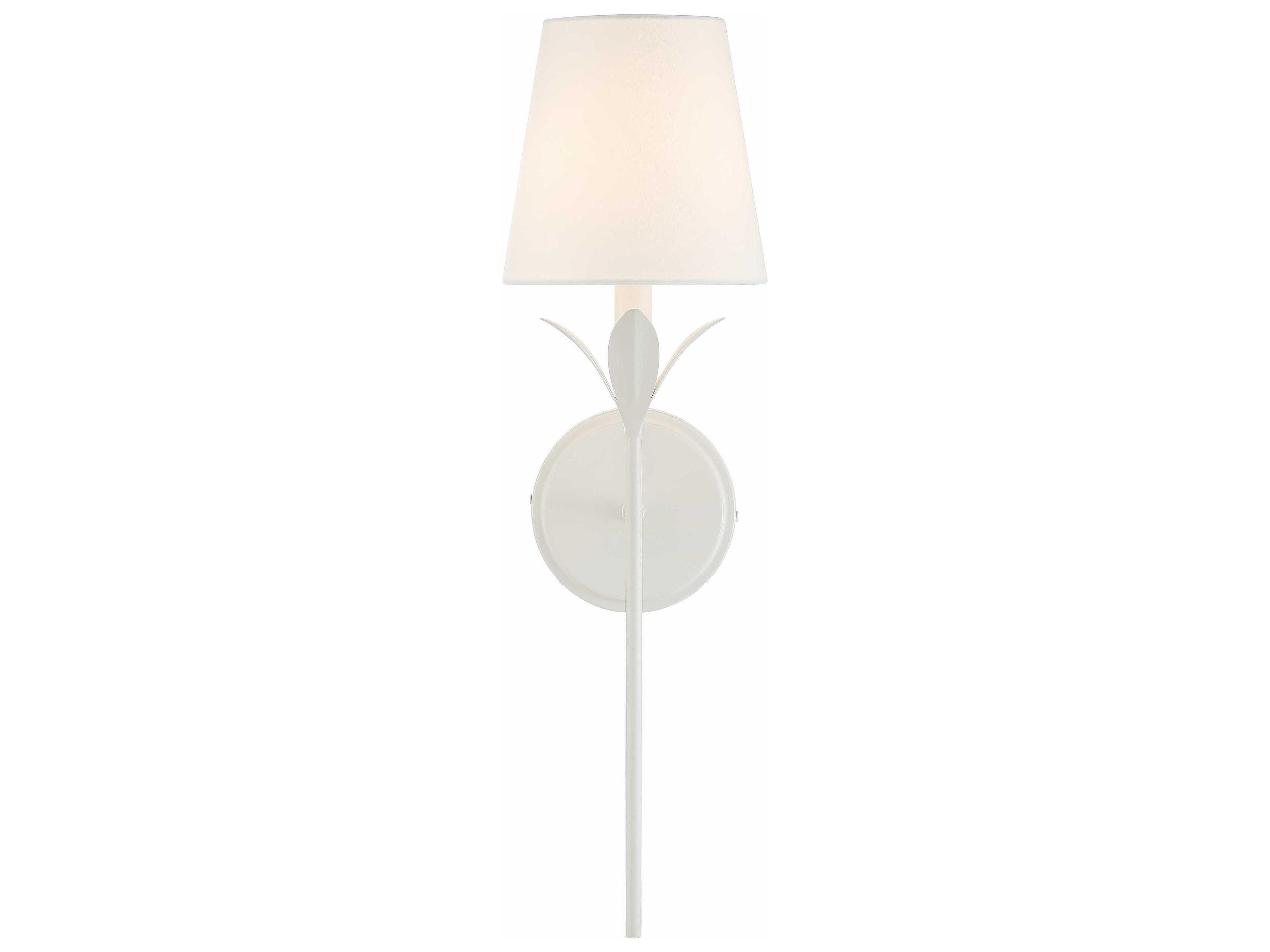 Broche 1-Light Matte White Wall Sconce