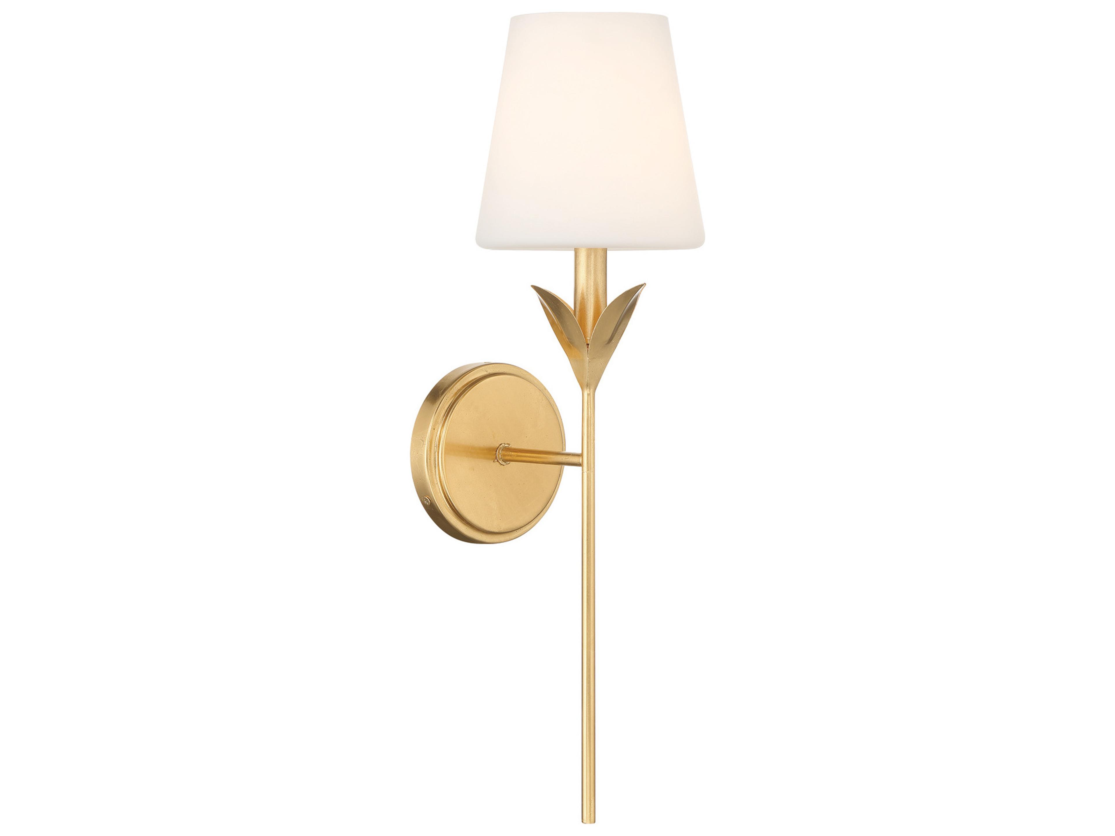 Broche 1-Light Gold Wall Sconce