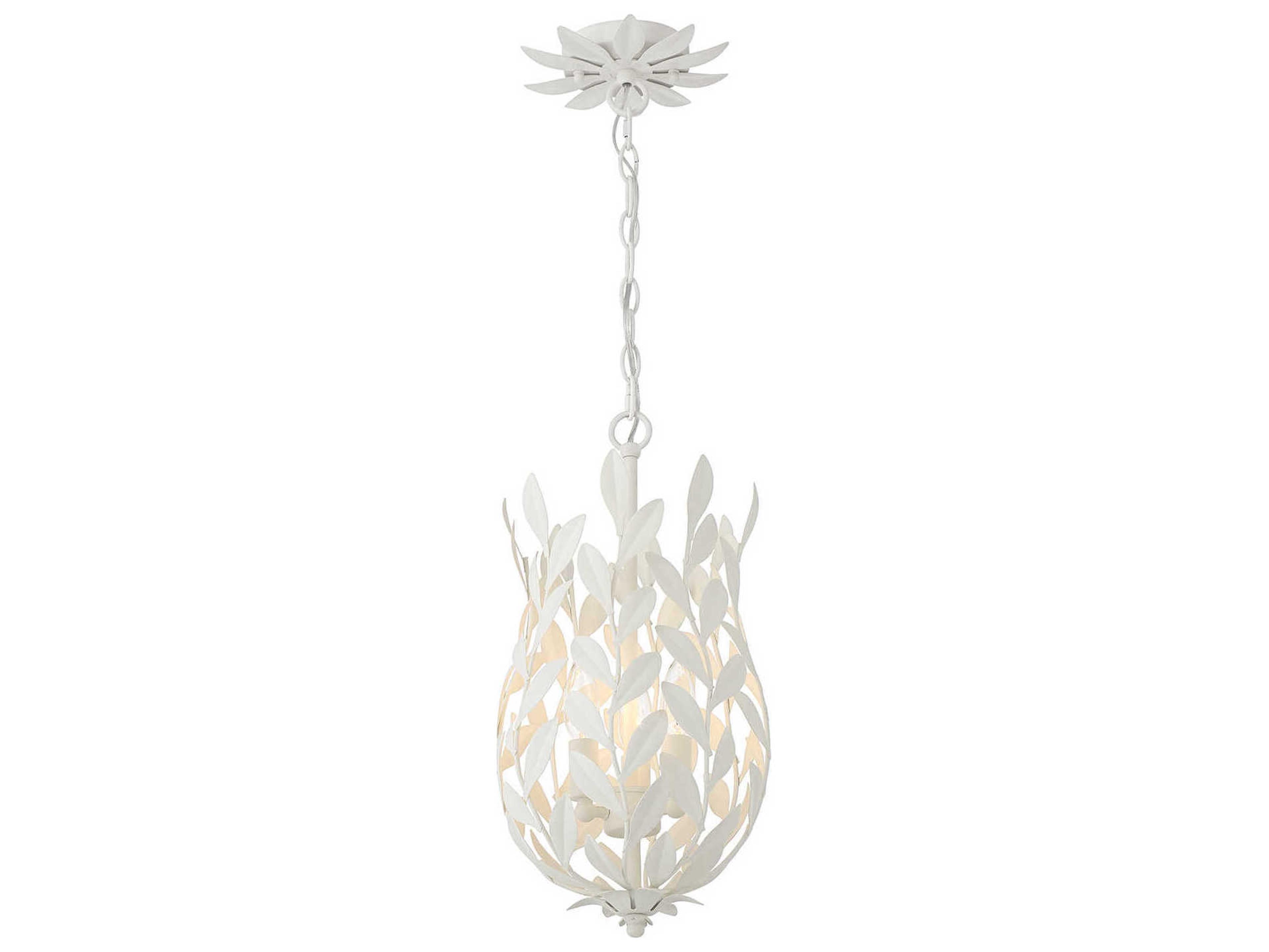 Broche 3-Light Matte White Mini Pendant