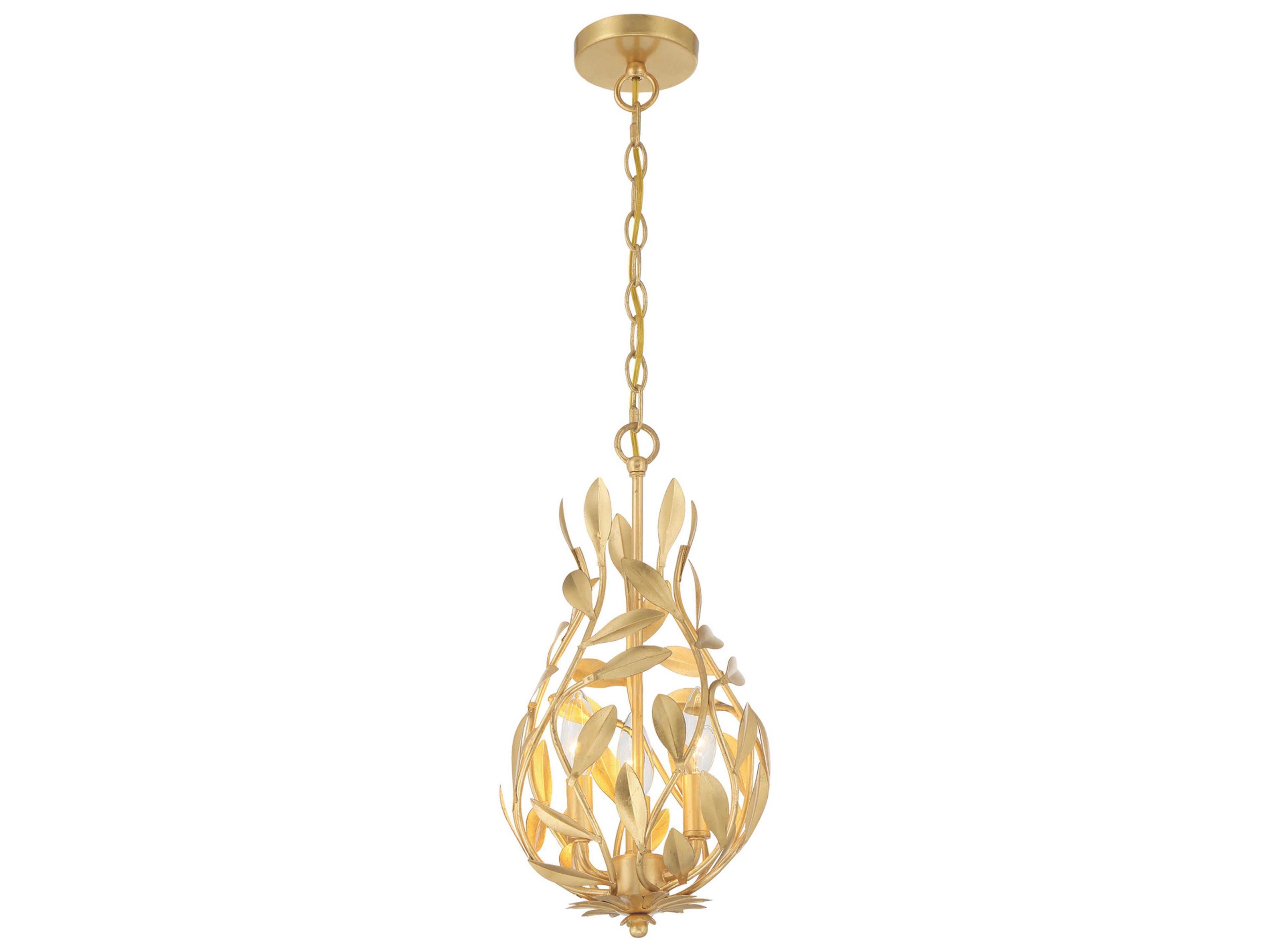 Broche 3-Light Gold Mini Pendant