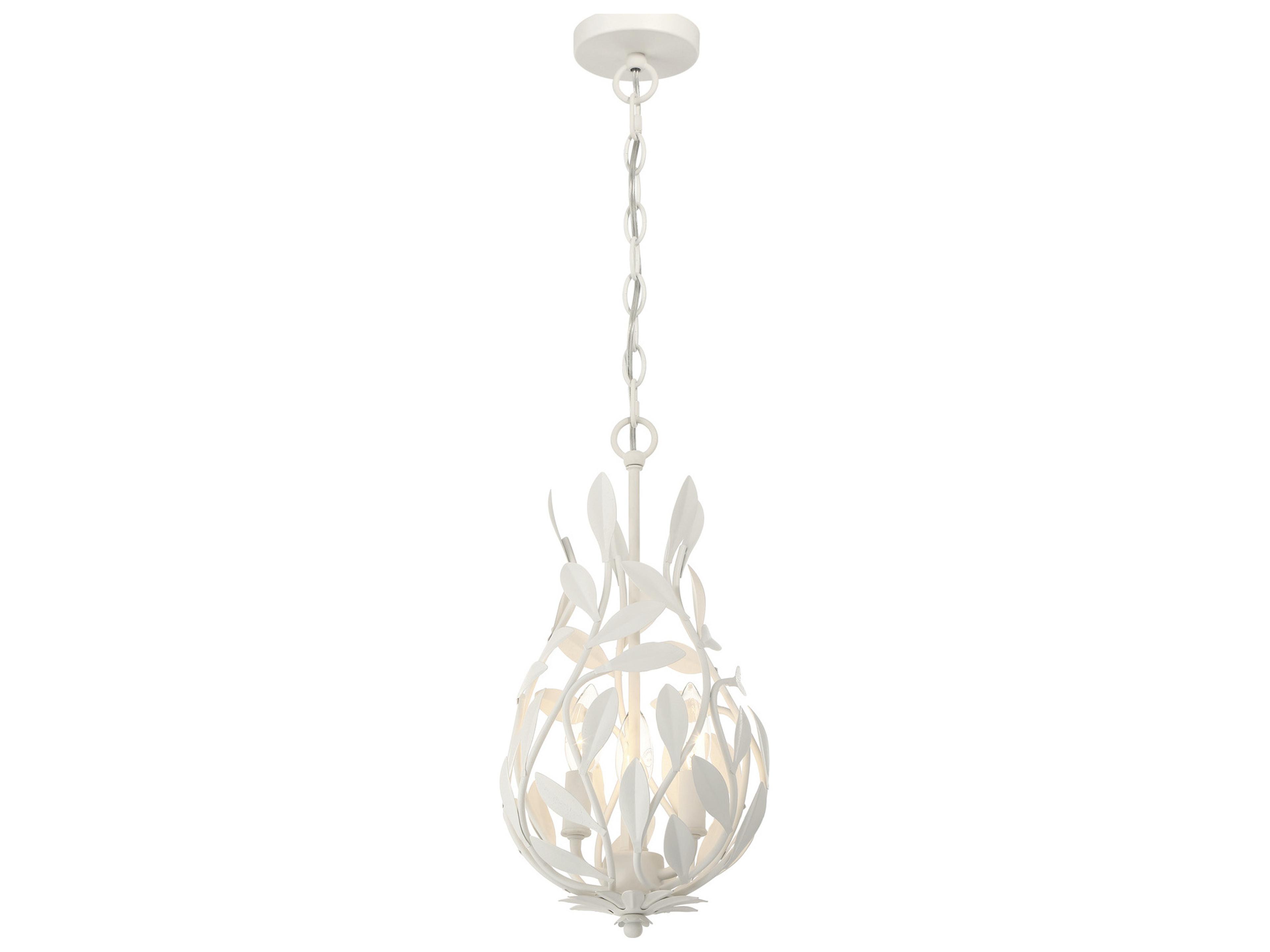 Broche 3-Light White Mini Pendant