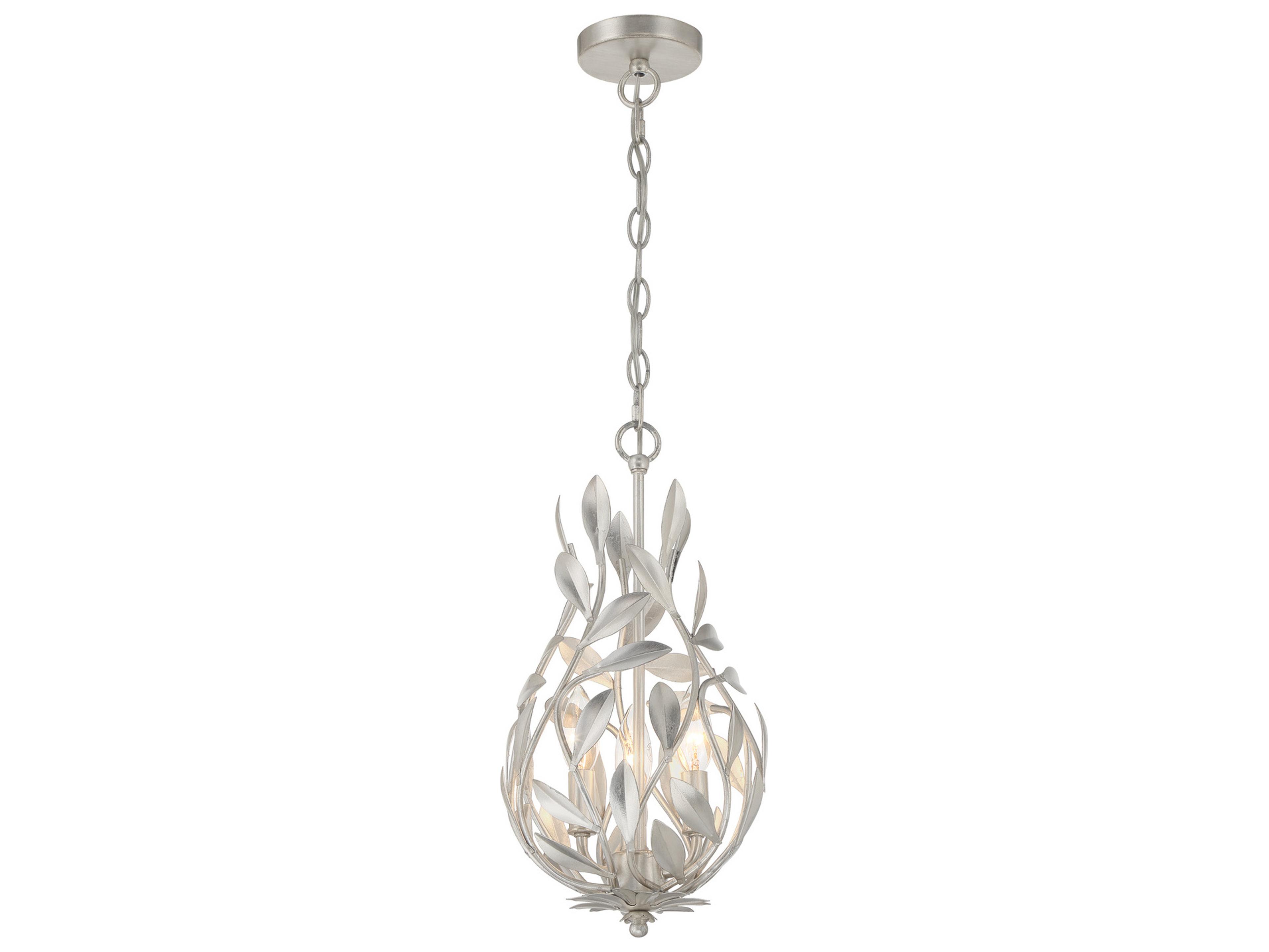 Broche 3-Light Silver Mini Pendant