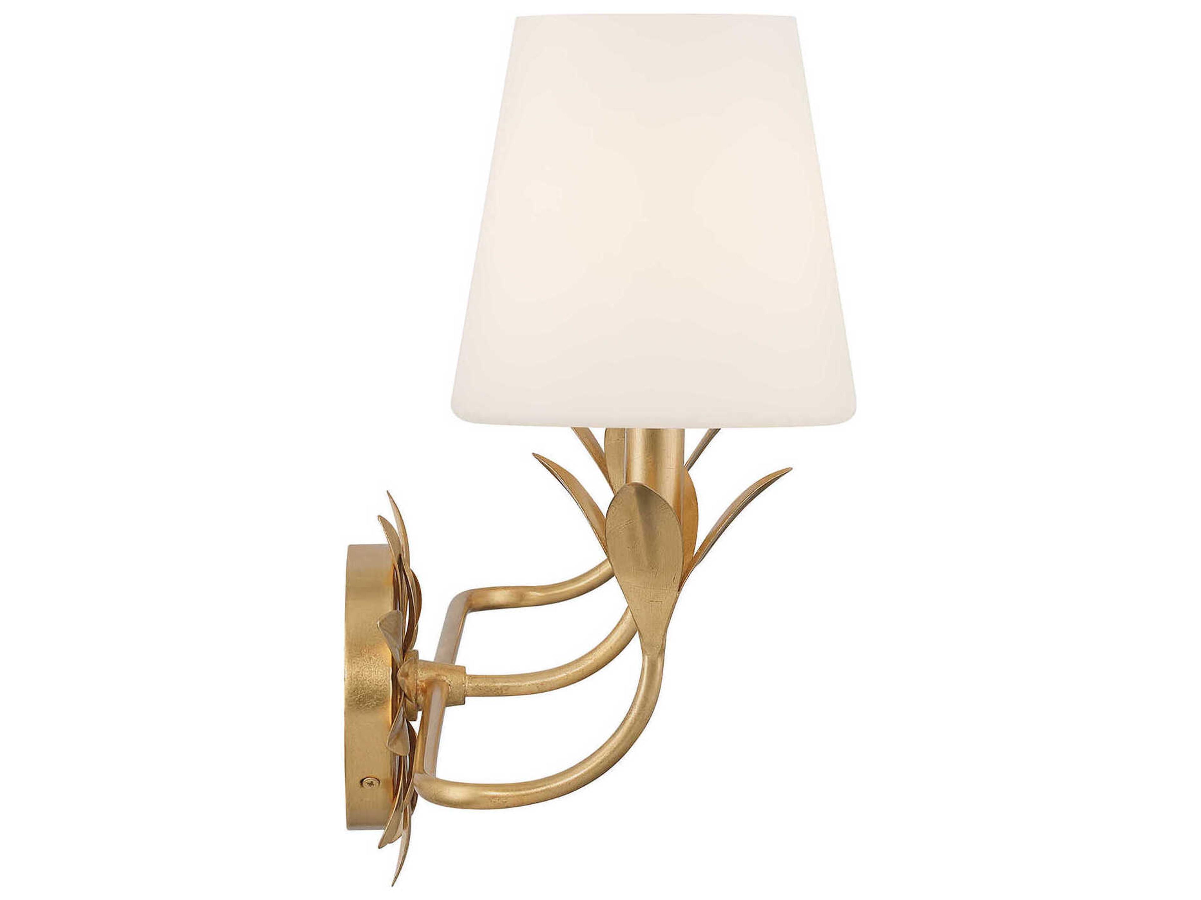 Crystorama Broche 3-Light Antique Gold Vanity Light