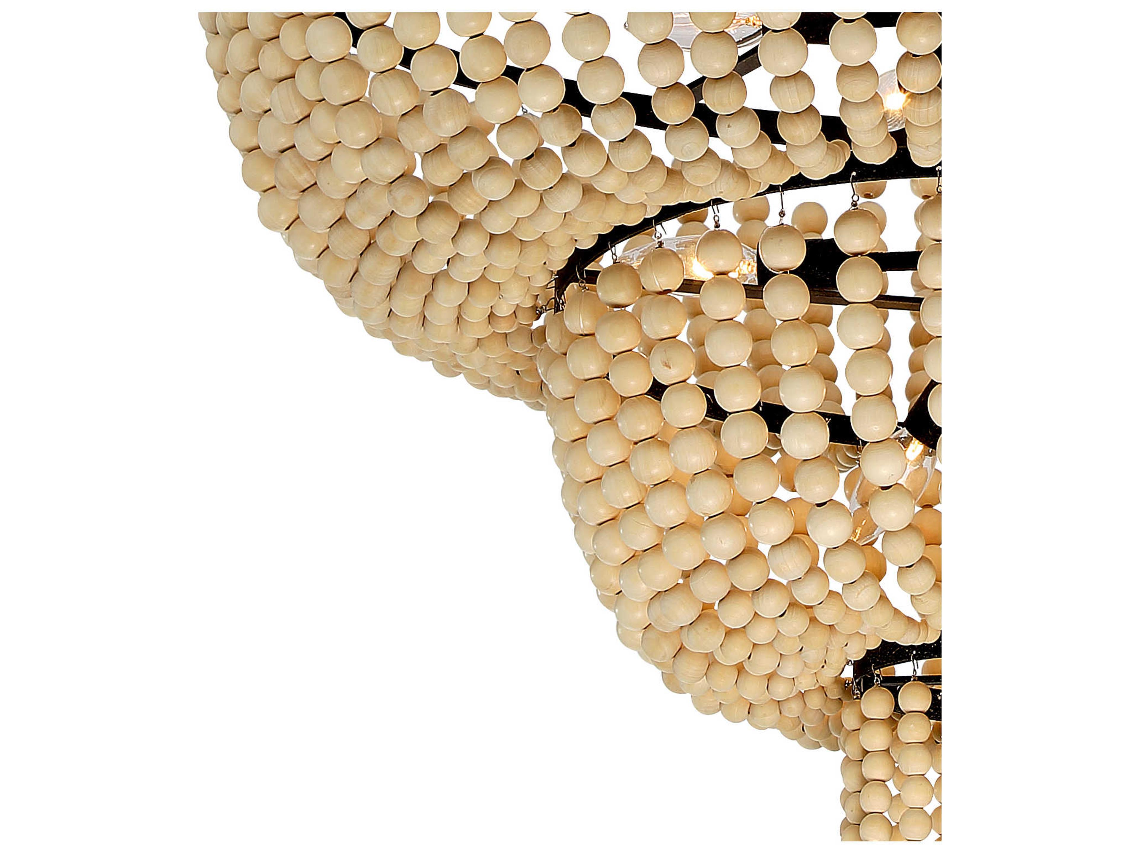 Crystorama Rylee 12-Light Forged Bronze Bowl Candelabra Tiered Chandelier