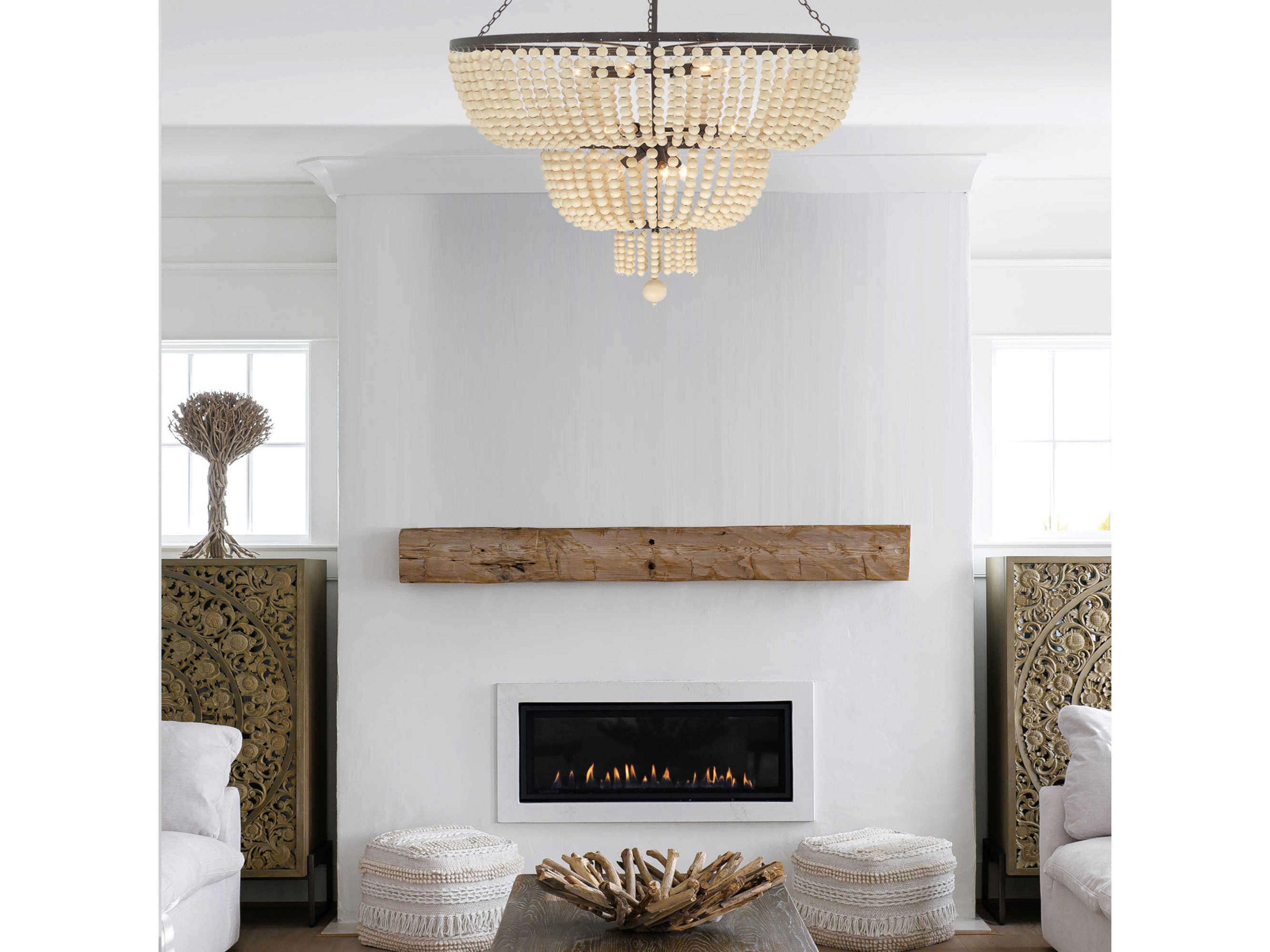 Crystorama Rylee 12-Light Forged Bronze Bowl Candelabra Tiered Chandelier