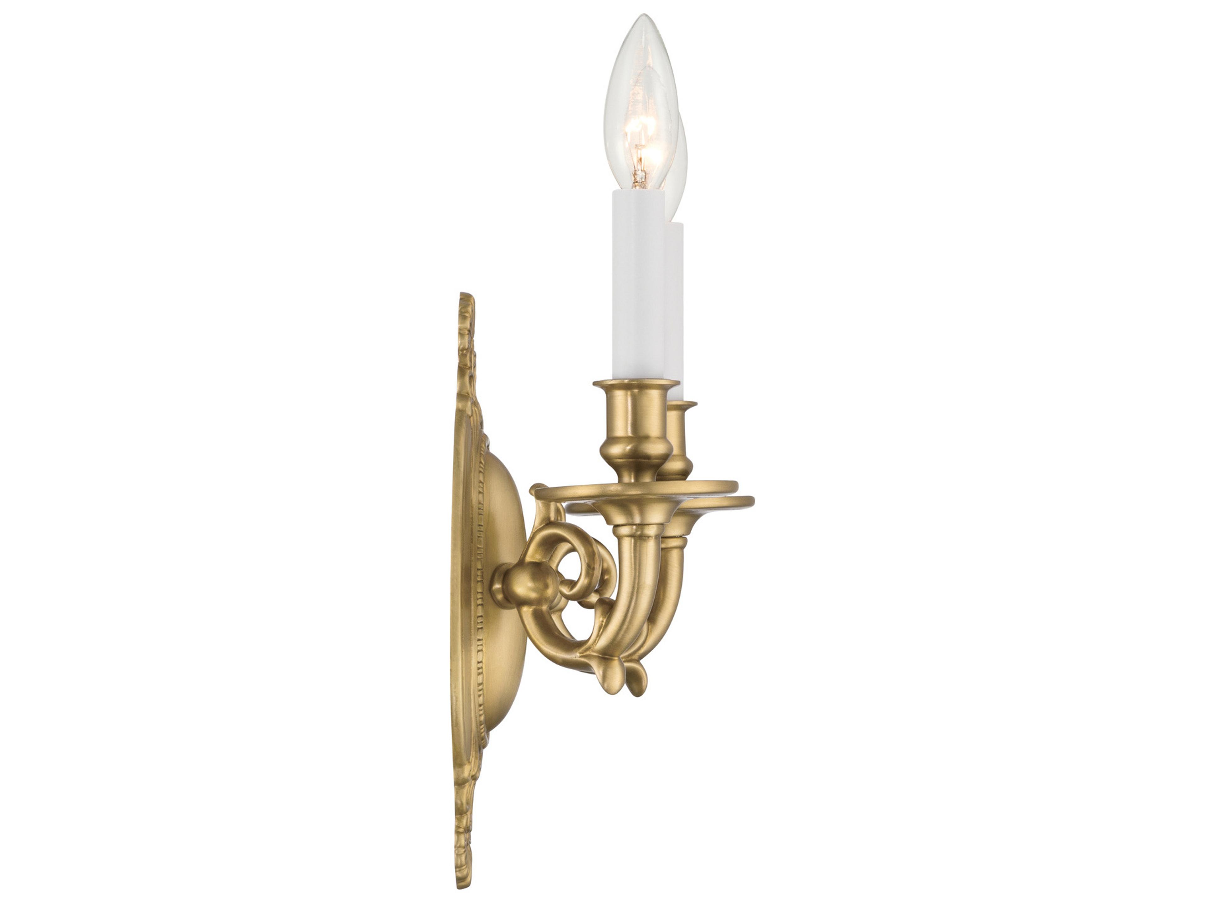 Crystorama Milford 2-Light Gold Traditional Wall Sconce