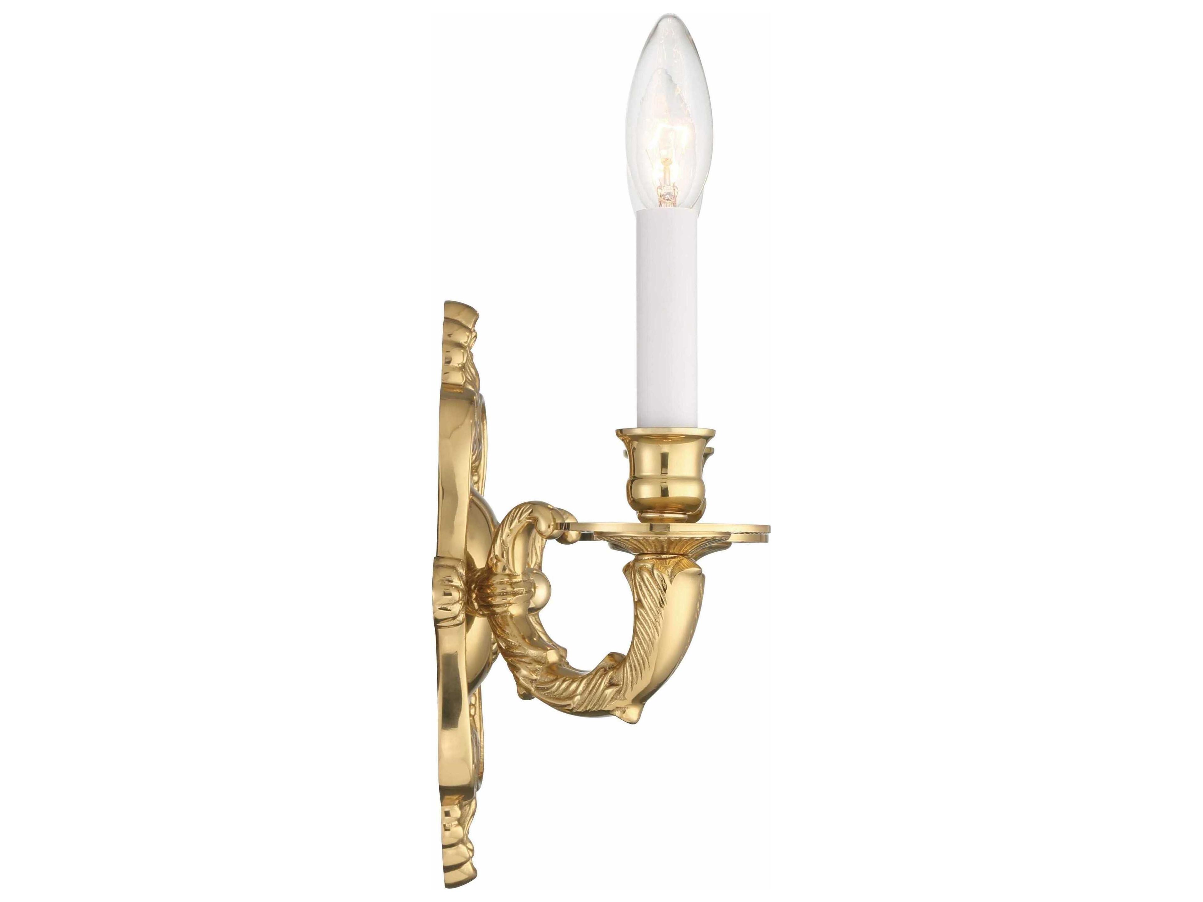 Crystorama 2-Light Polished Brass Wall Sconce