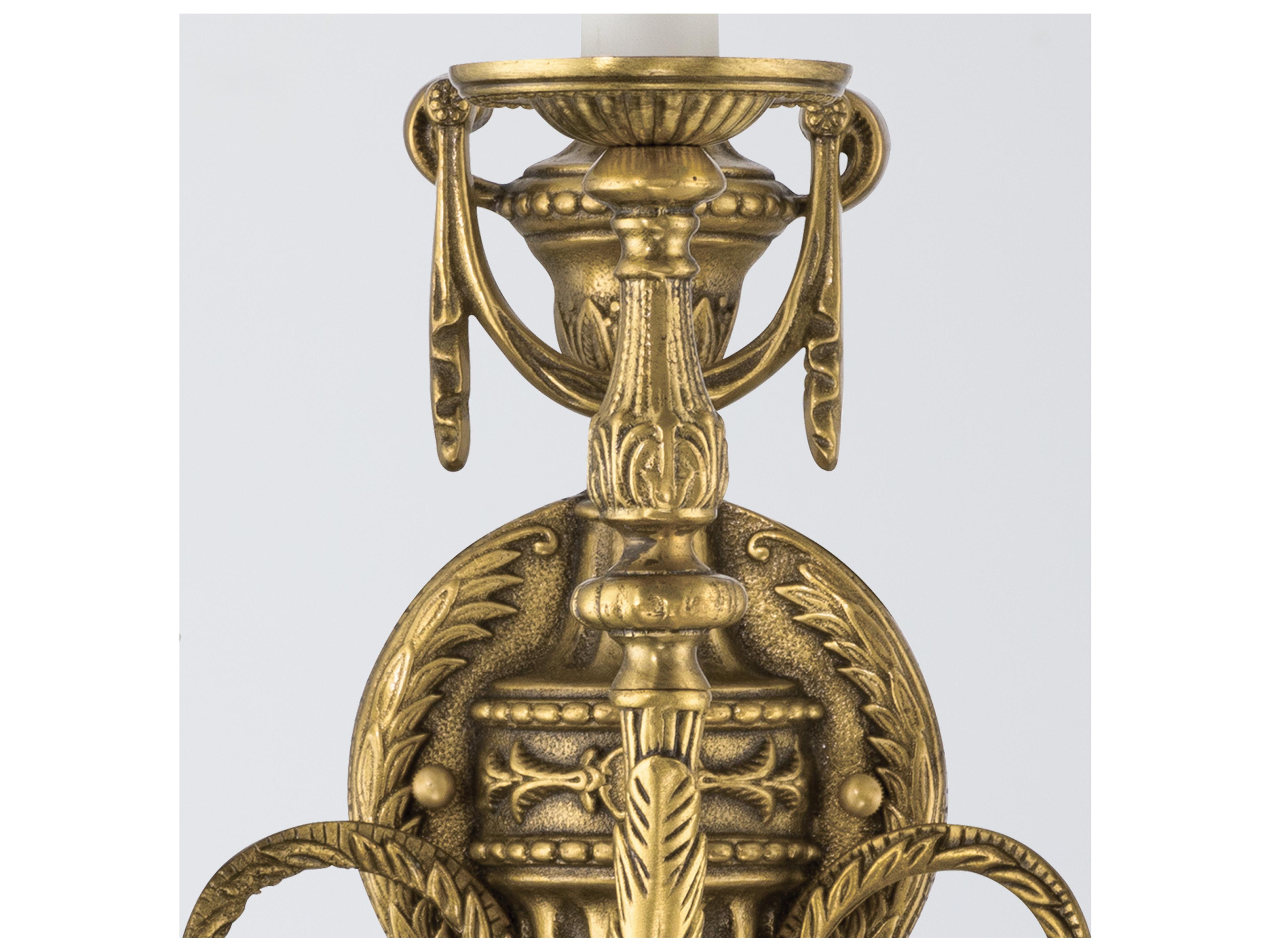 Crystorama Loxley 3-Light Gold Traditional Wall Sconce