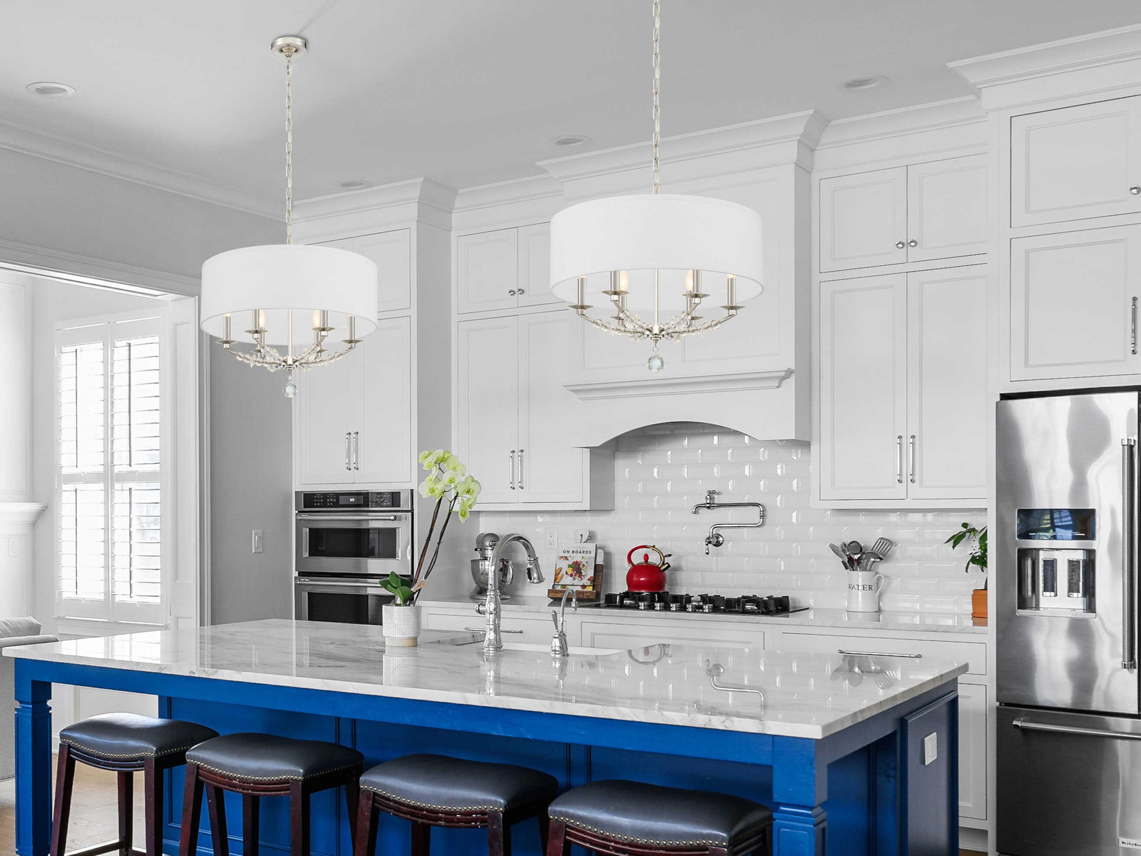 Crystorama Mirage 6-Light Polished Nickel Crystal Drum Chandelier