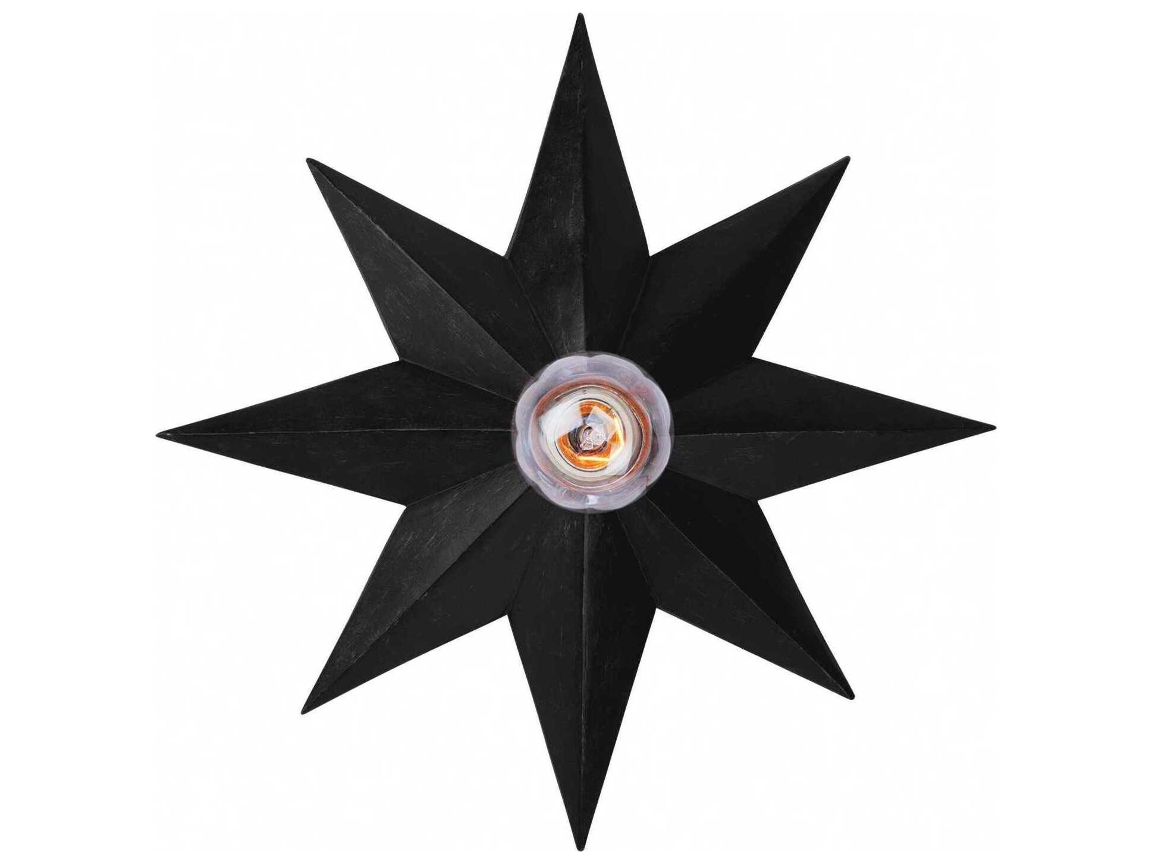 Astro 1-Light Black Wall Sconce