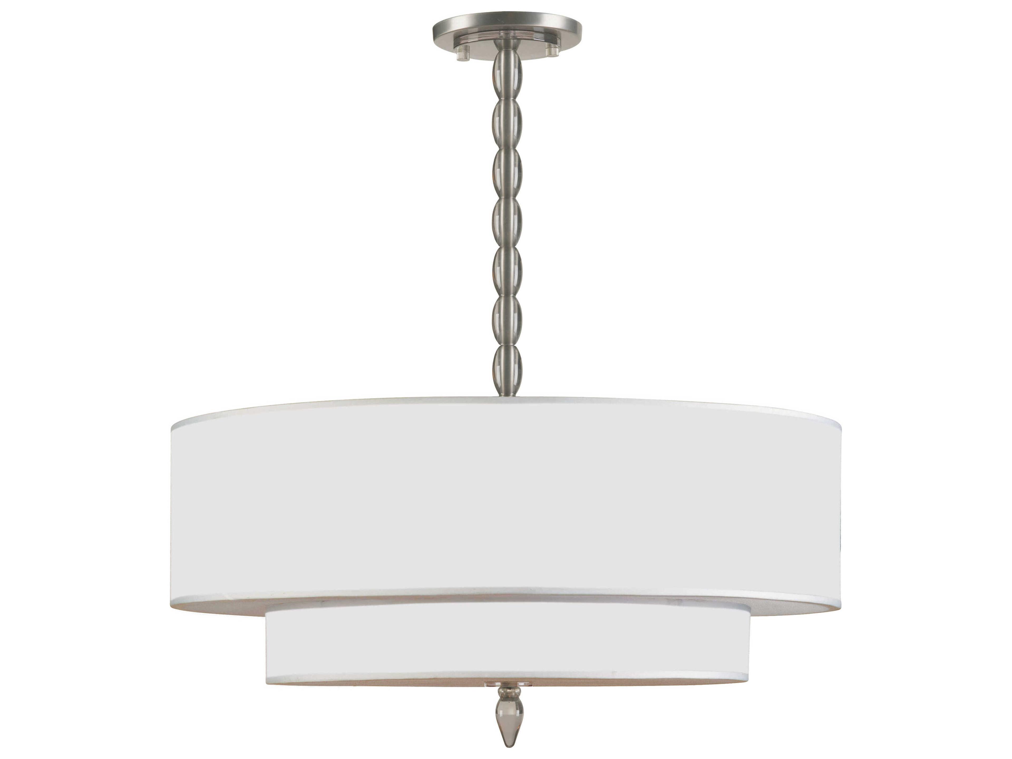 Crystorama Luxor 5-Light Gold Drum Tiered Chandelier