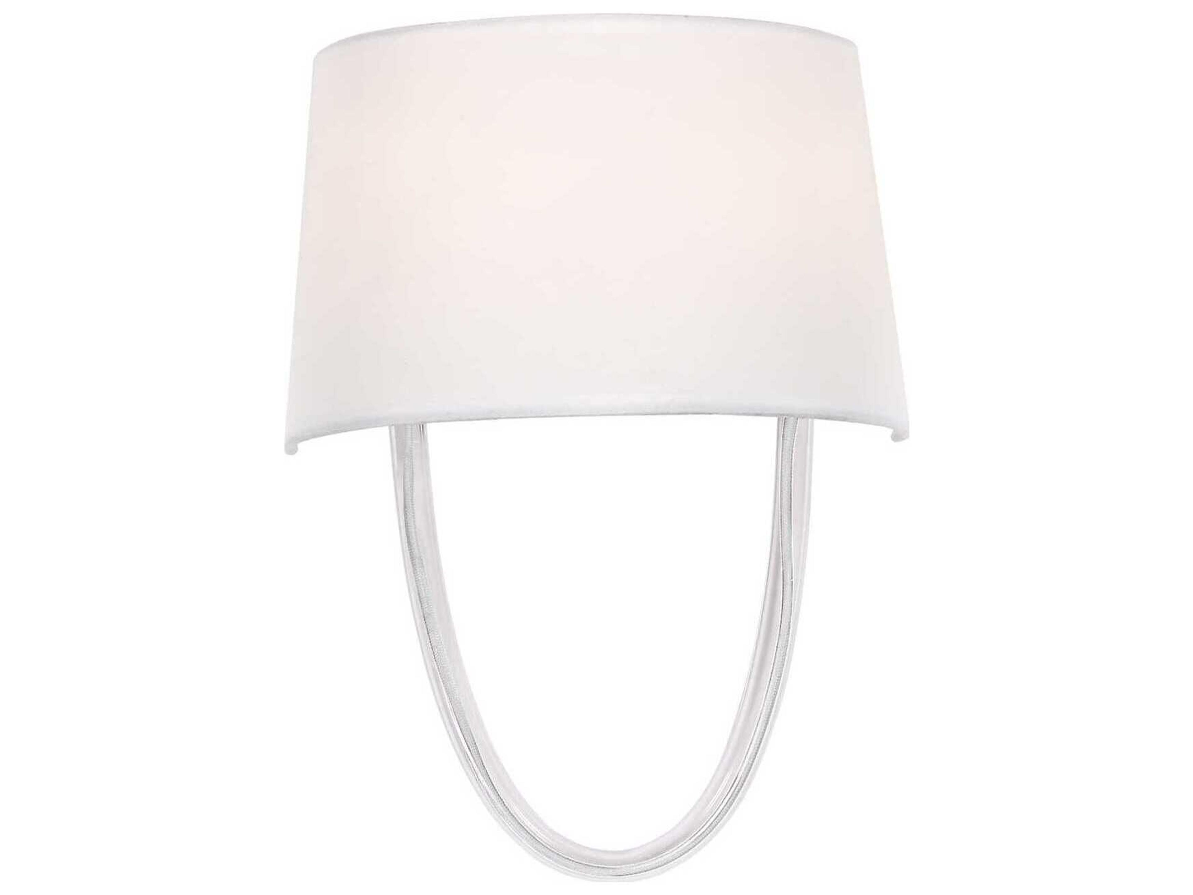 Stella 2-Light Polished Chrome Glass Wall Sconce