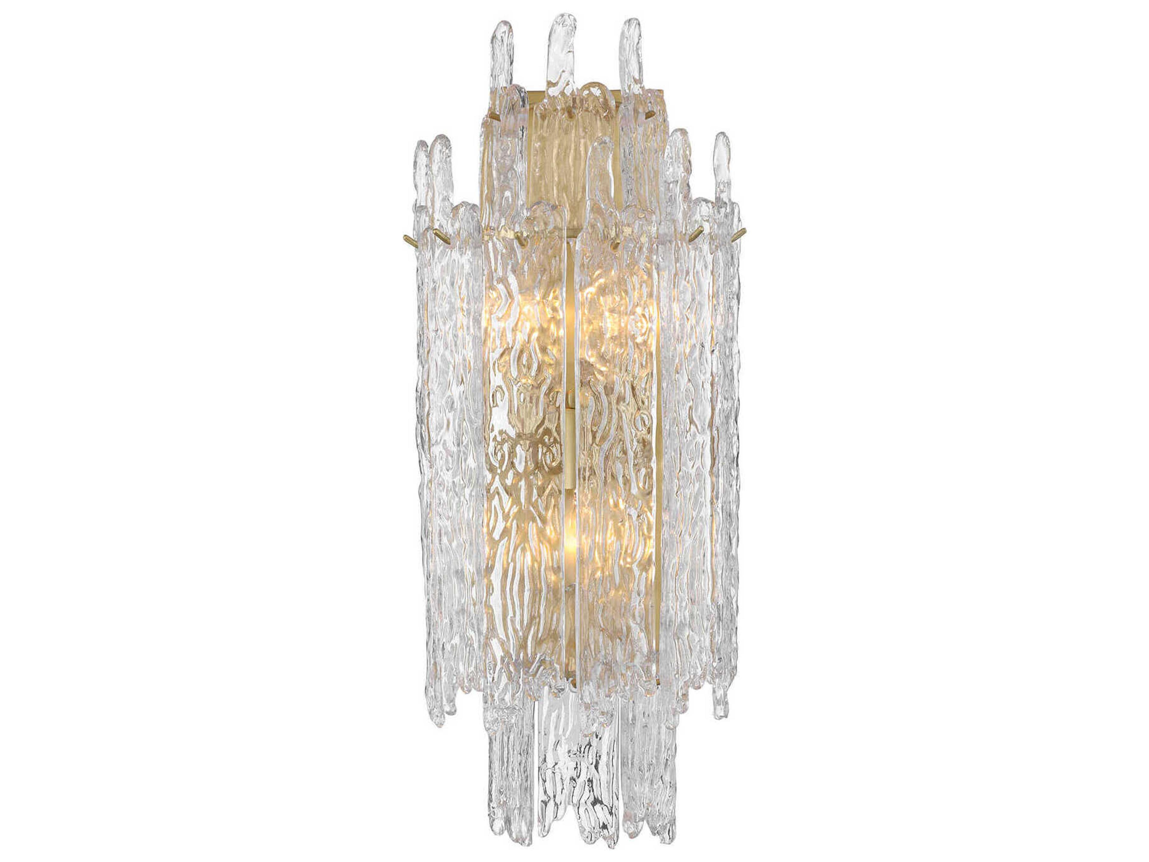 Ackerly 3-Light Aged Brass Wall Sconce