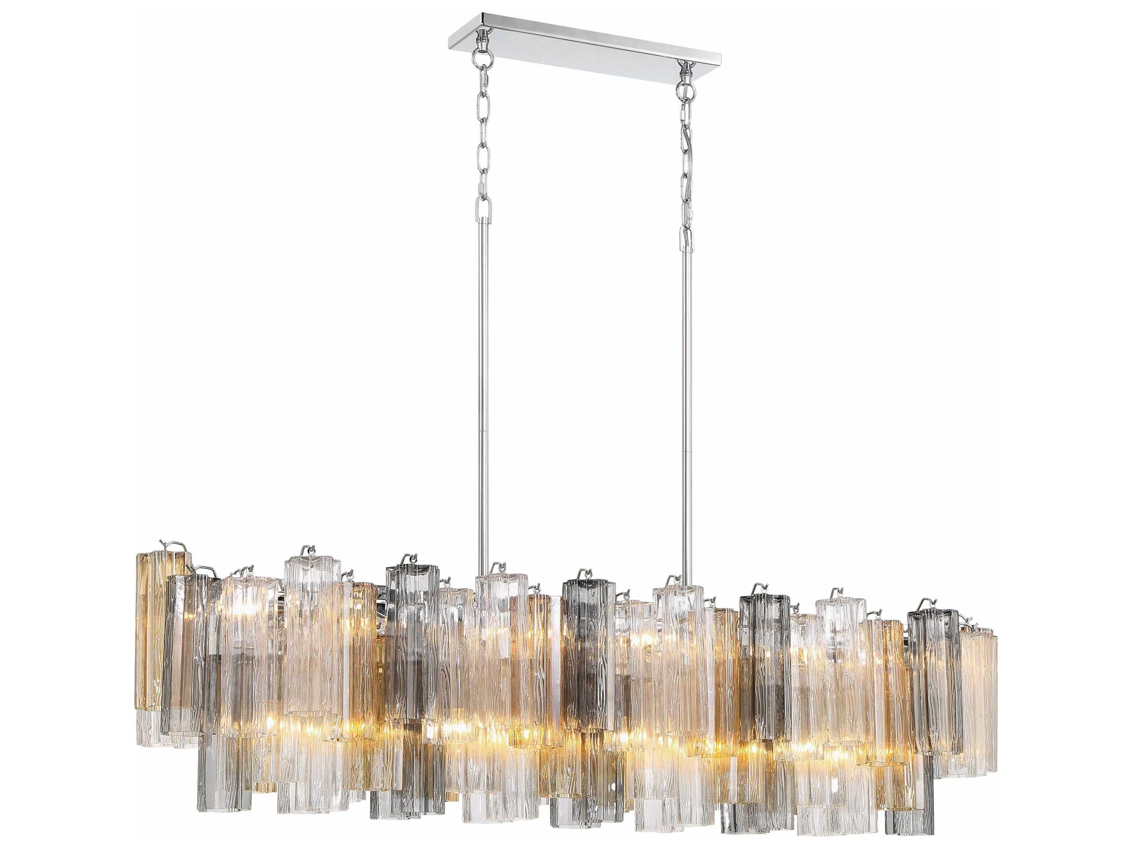 Addis 14-Light Polished Chrome Island Pendant