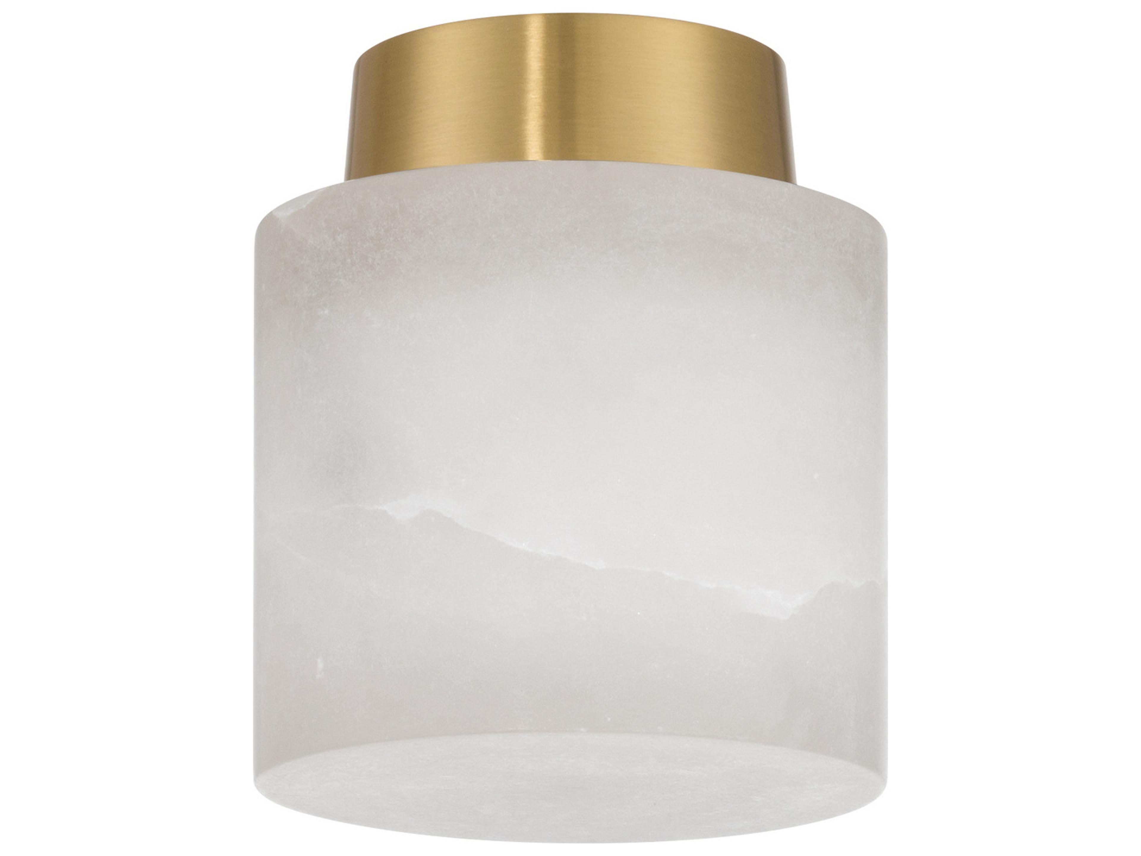 Crystorama Acme 1-Light Gold Semi Flush Mount