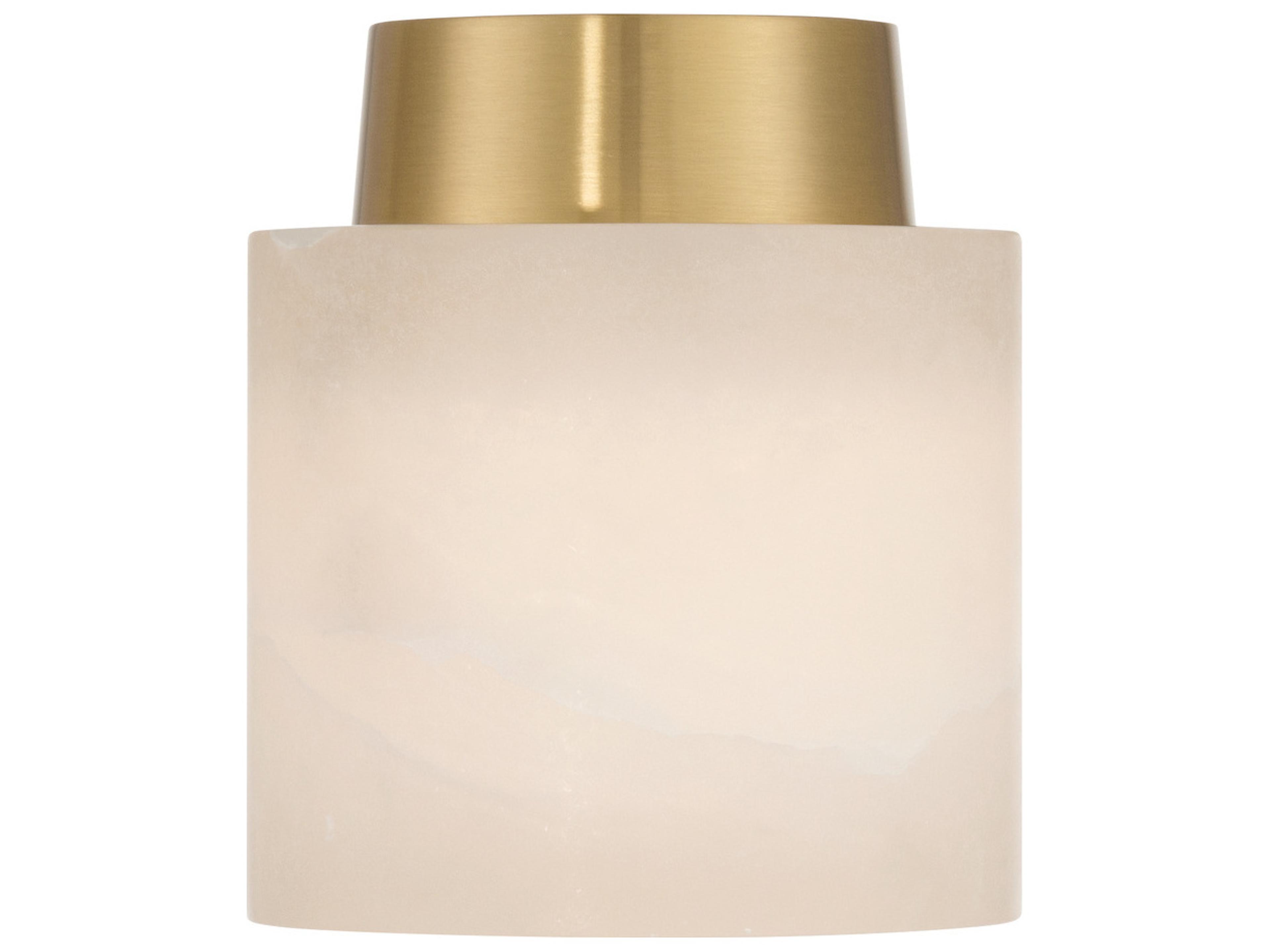 Crystorama Acme 1-Light Gold Semi Flush Mount