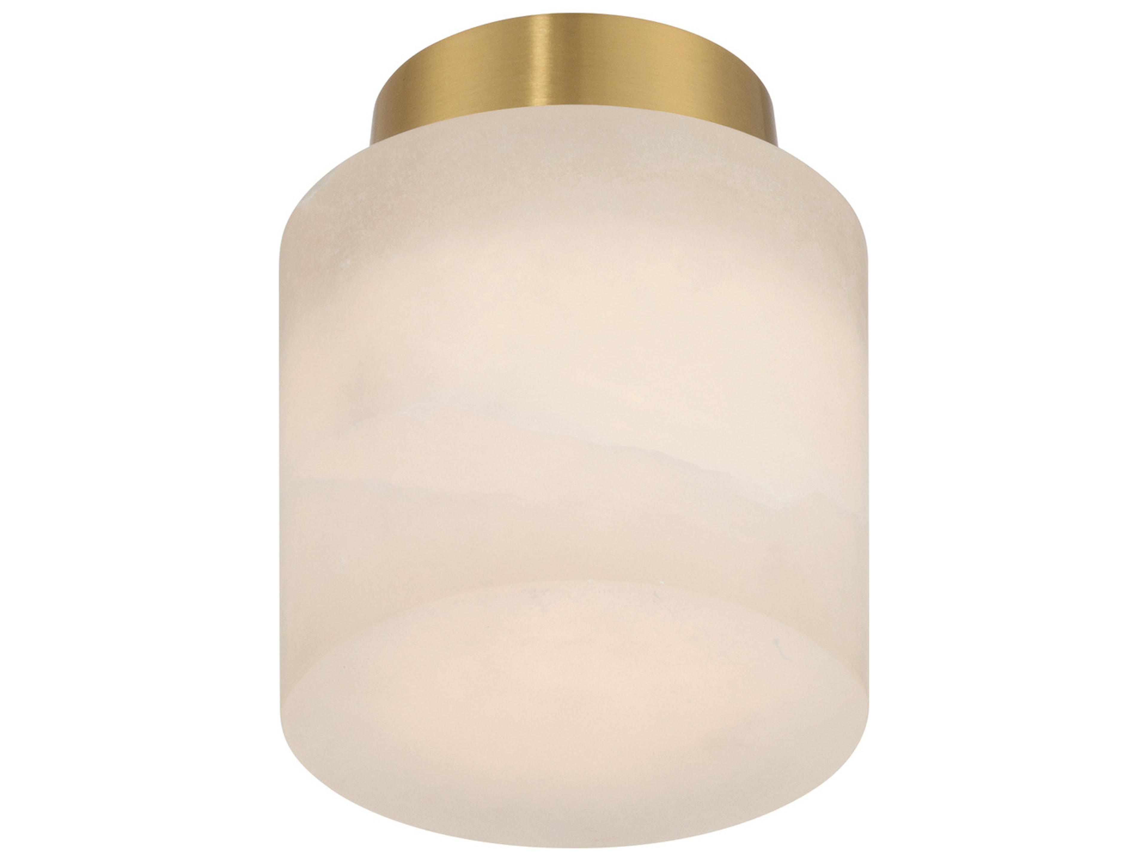 Crystorama Acme 1-Light Gold Semi Flush Mount