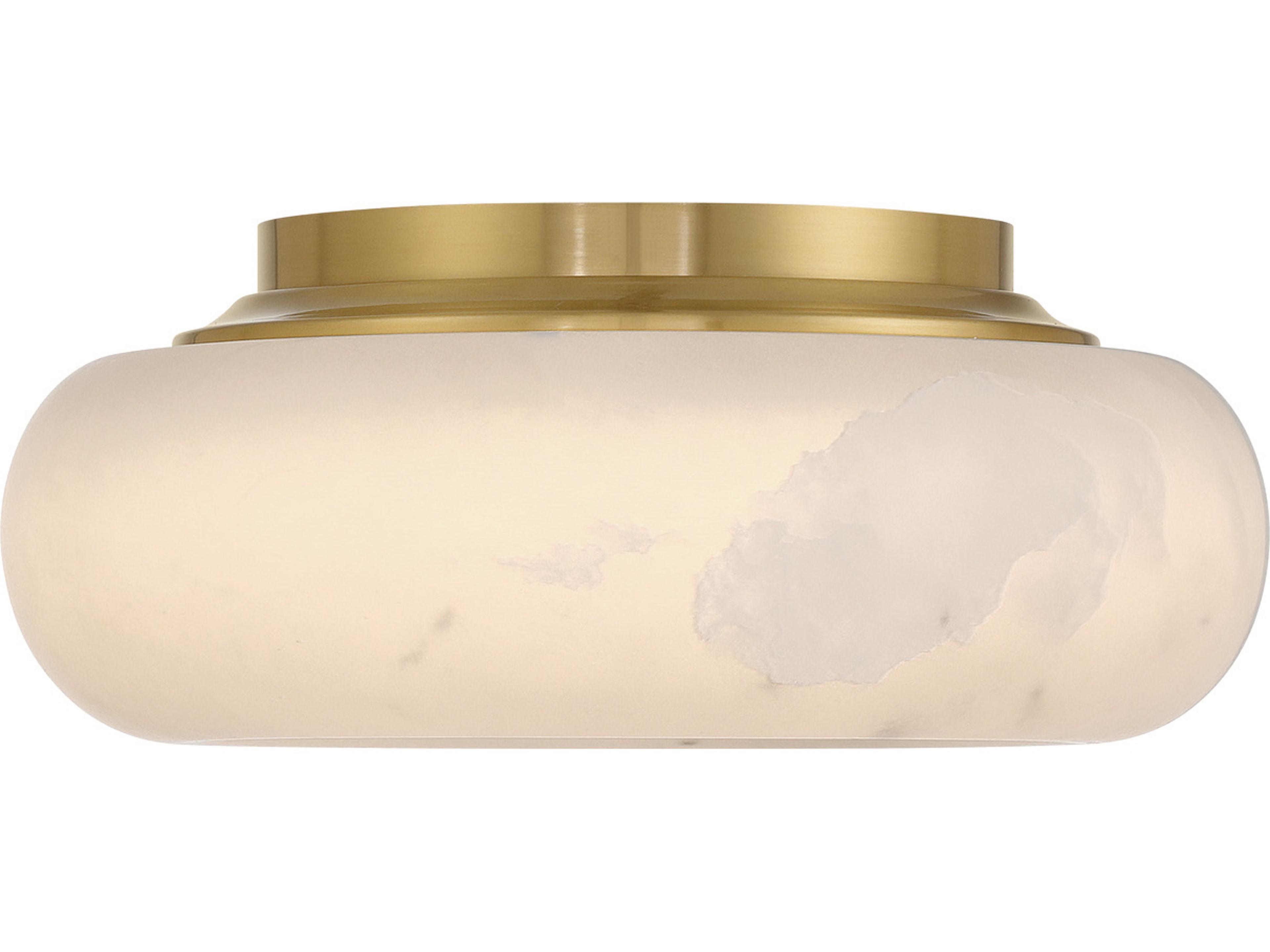 Crystorama Acme 1-Light Gold Flush Mount