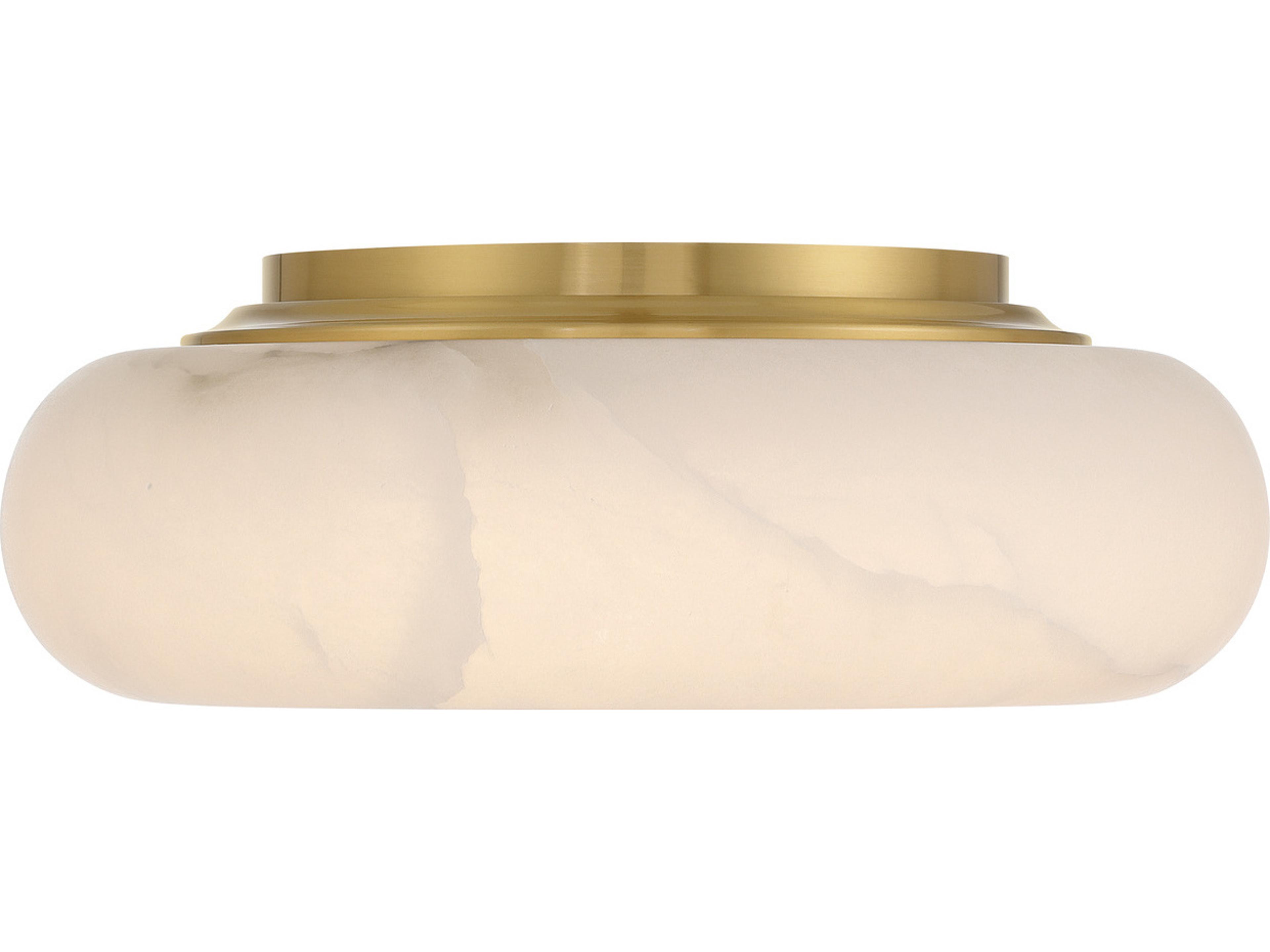 Crystorama Acme 1-Light Gold Copper Flush Mount