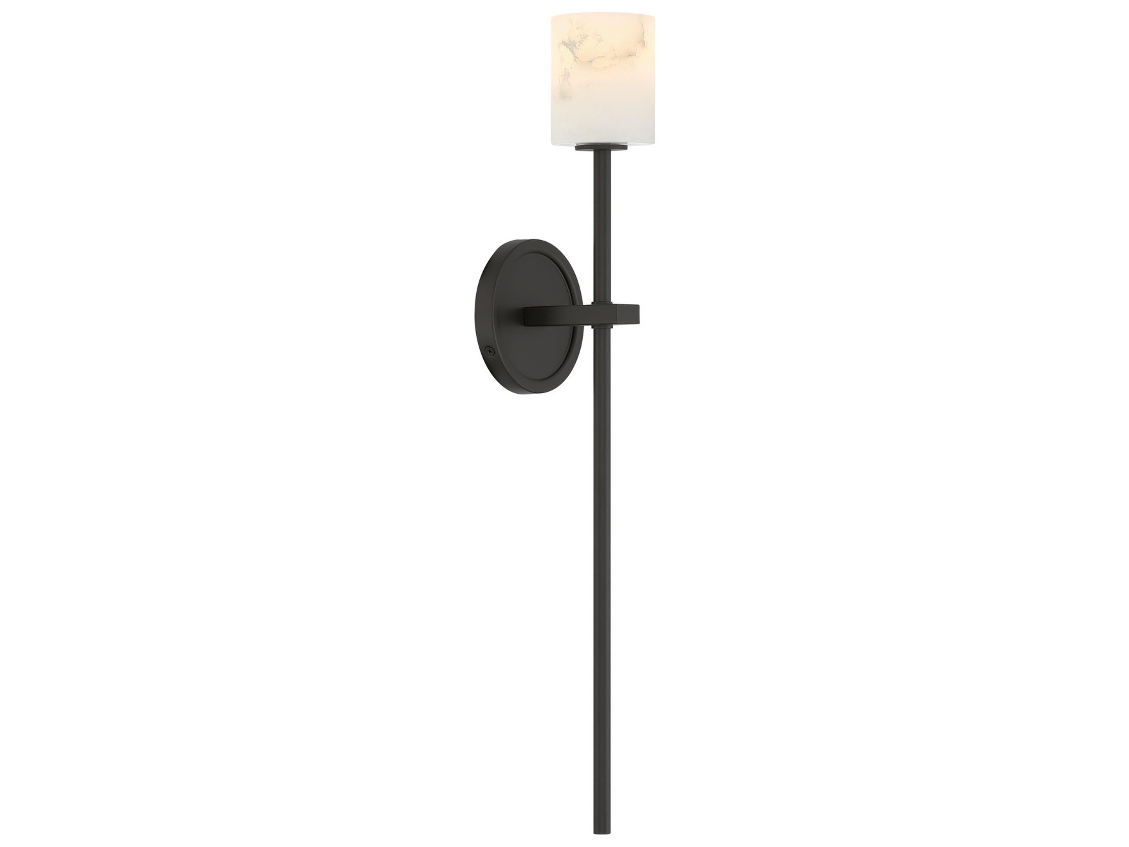 Aragon 1-Light Black Wall Sconce