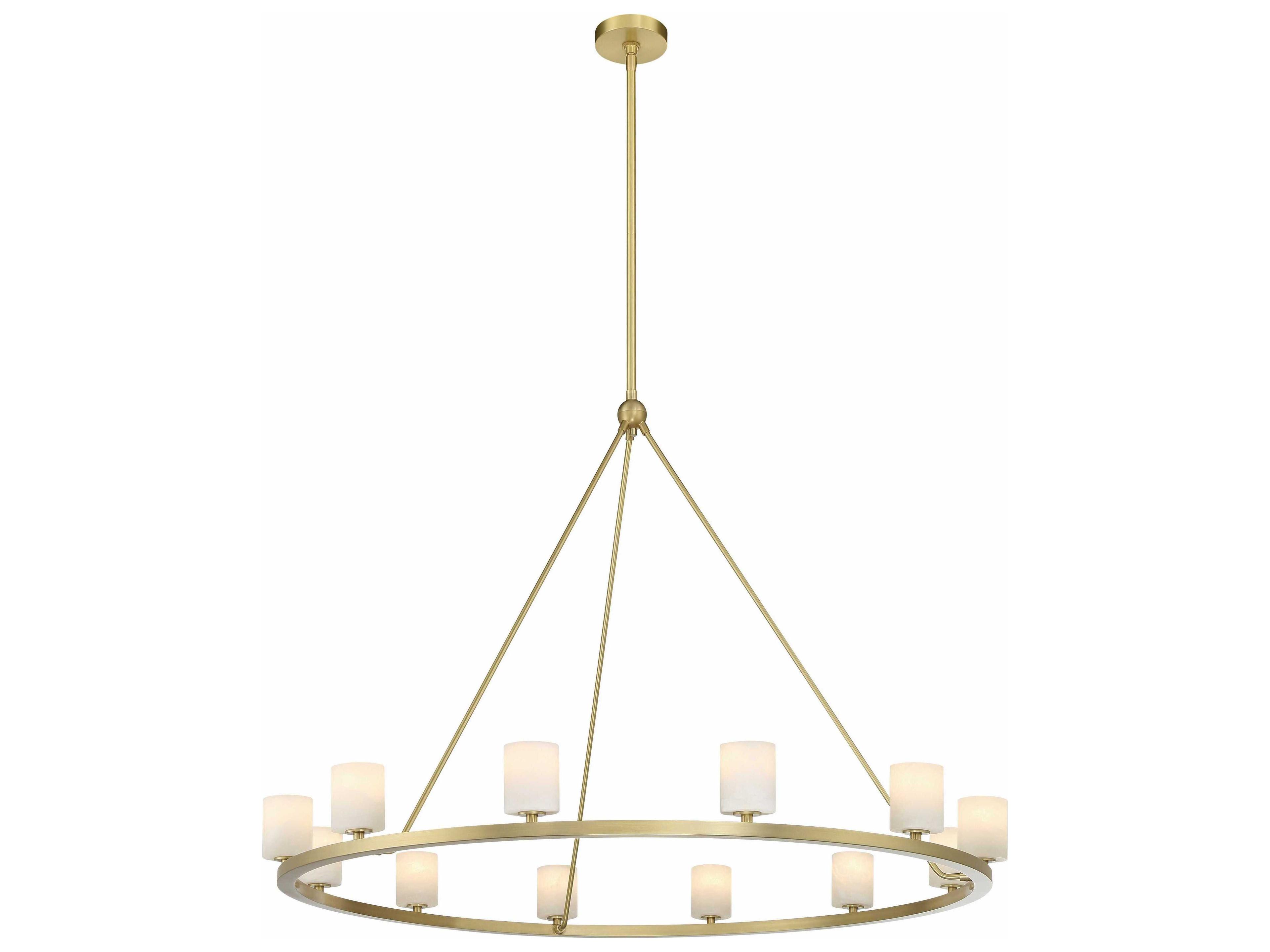 Aragon 12-Light Soft Brass Chandelier