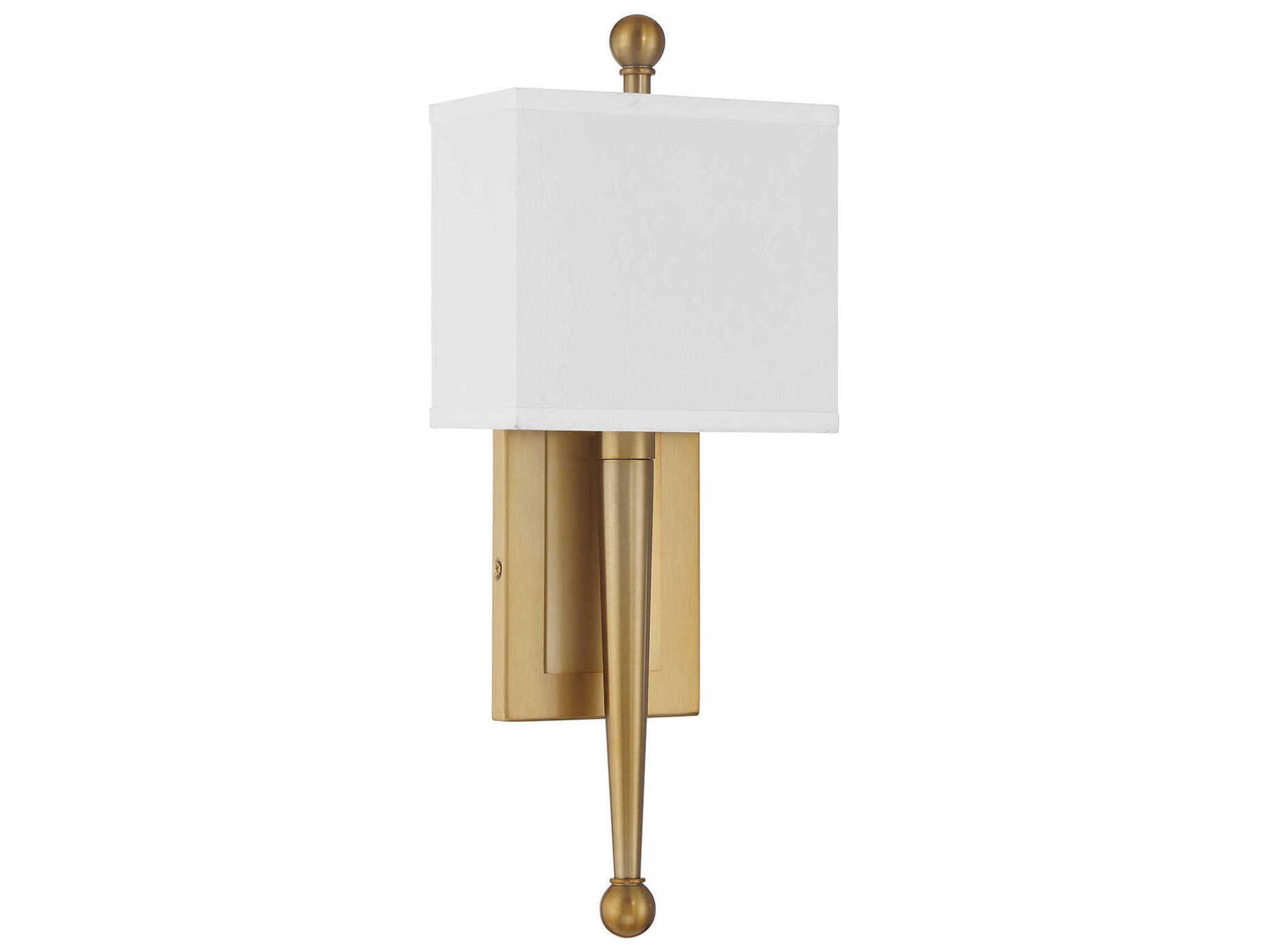 Crystorama Ardson 1-Light Vibrant Gold Wall Sconce