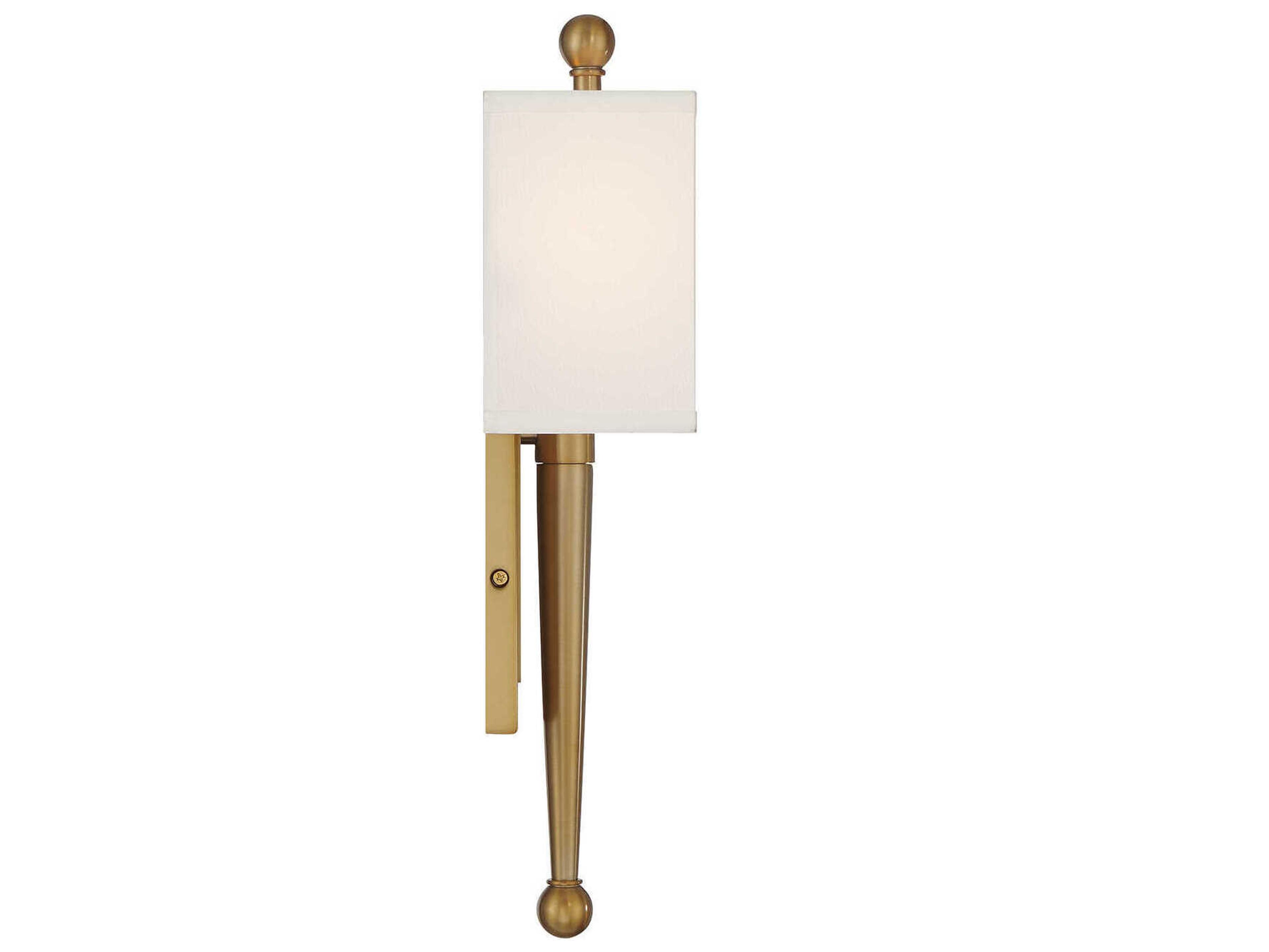 Crystorama Ardson 1-Light Vibrant Gold Wall Sconce