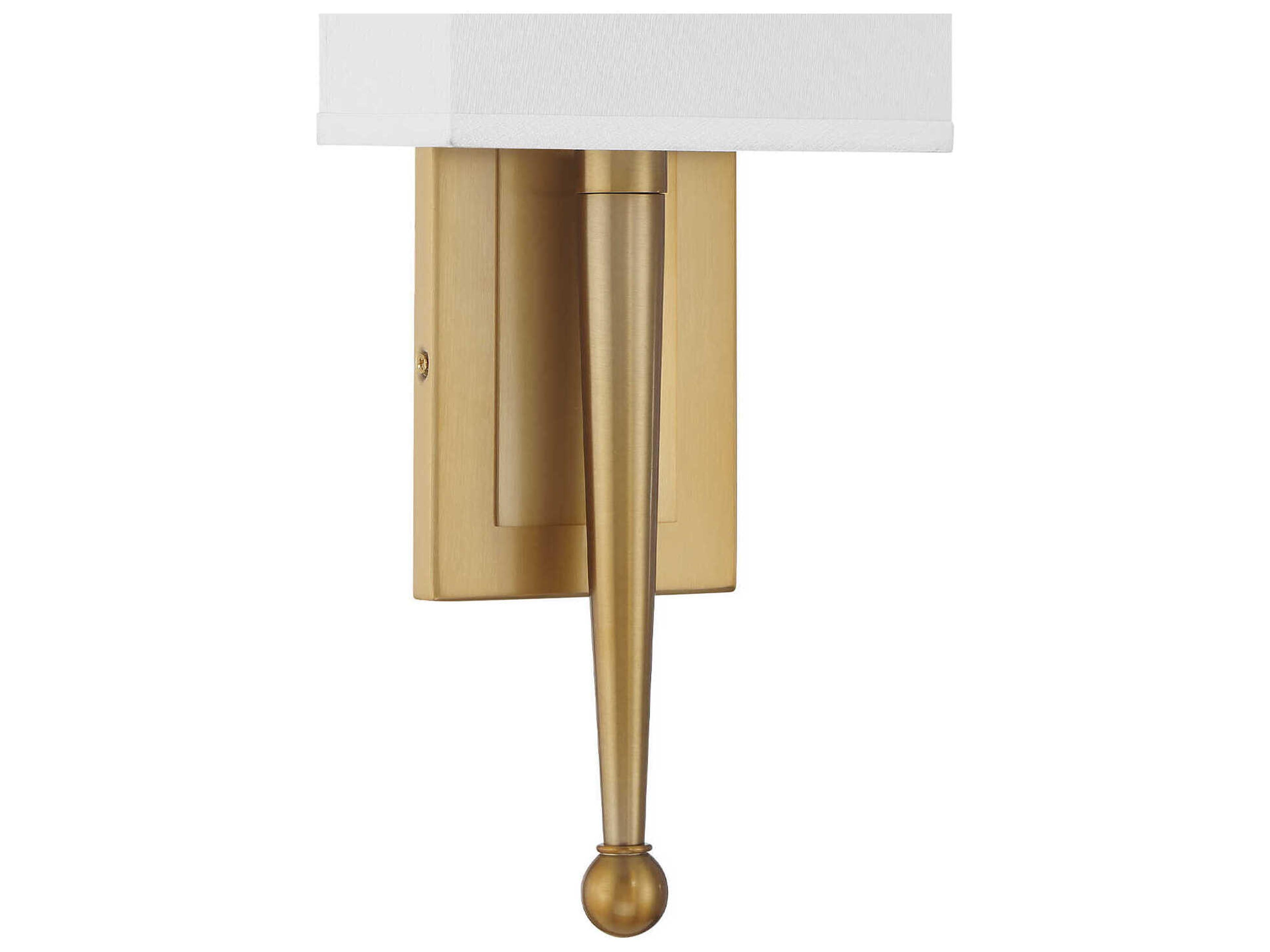 Crystorama Ardson 1-Light Vibrant Gold Wall Sconce