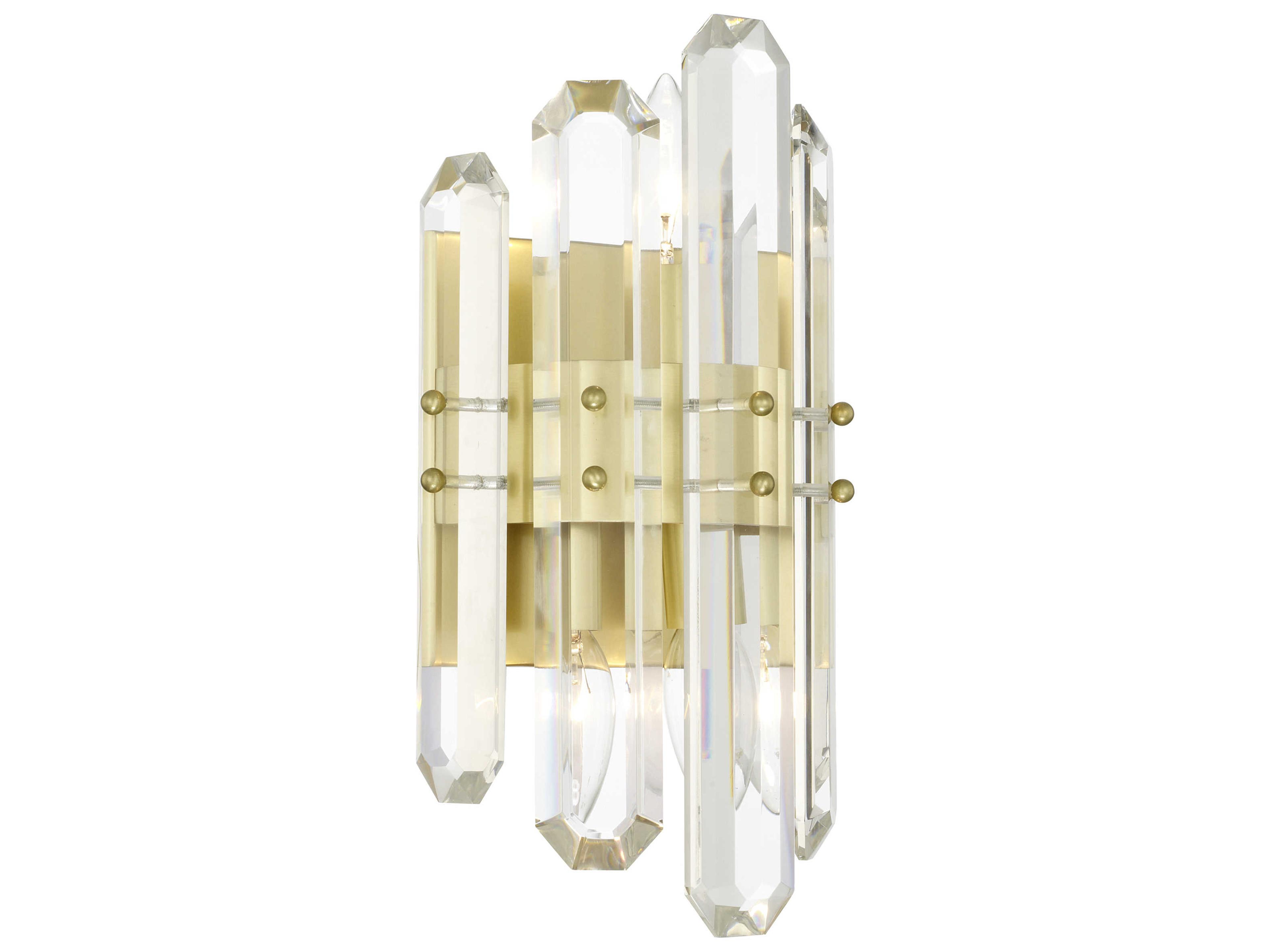 Crystorama Bolton 3-Light Gold Crystal Wall Sconce