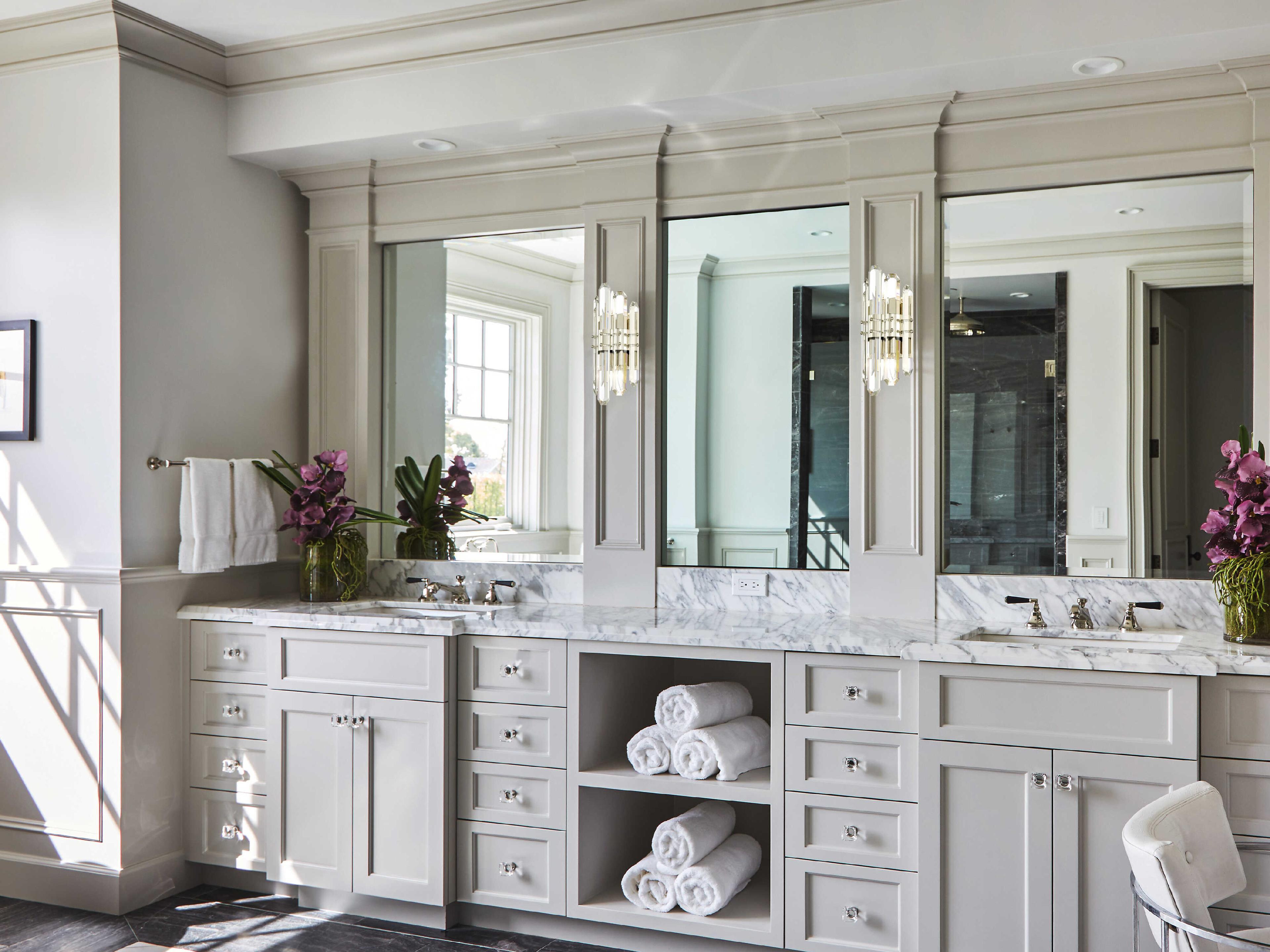 Crystorama Bolton 3-Light Gold Crystal Wall Sconce