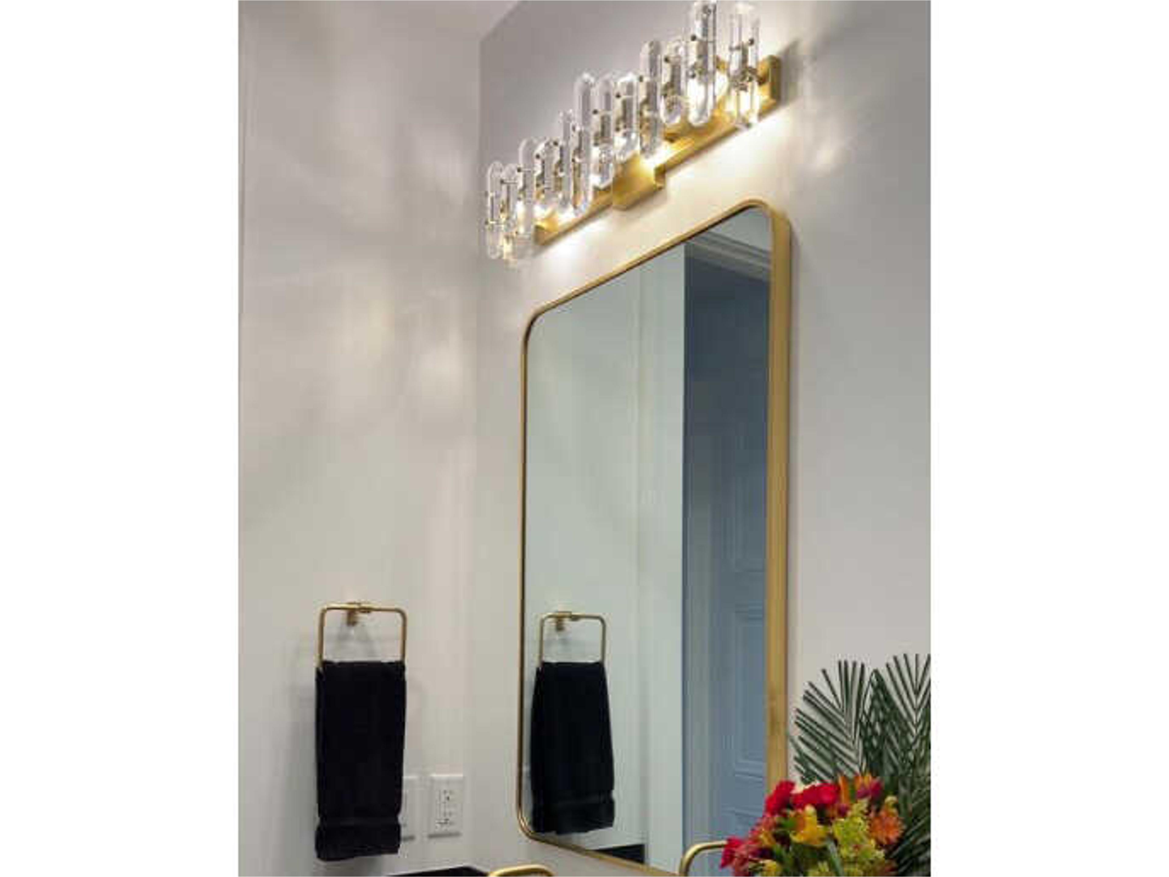 Crystorama Bolton 3-Light Gold Crystal Vanity Light