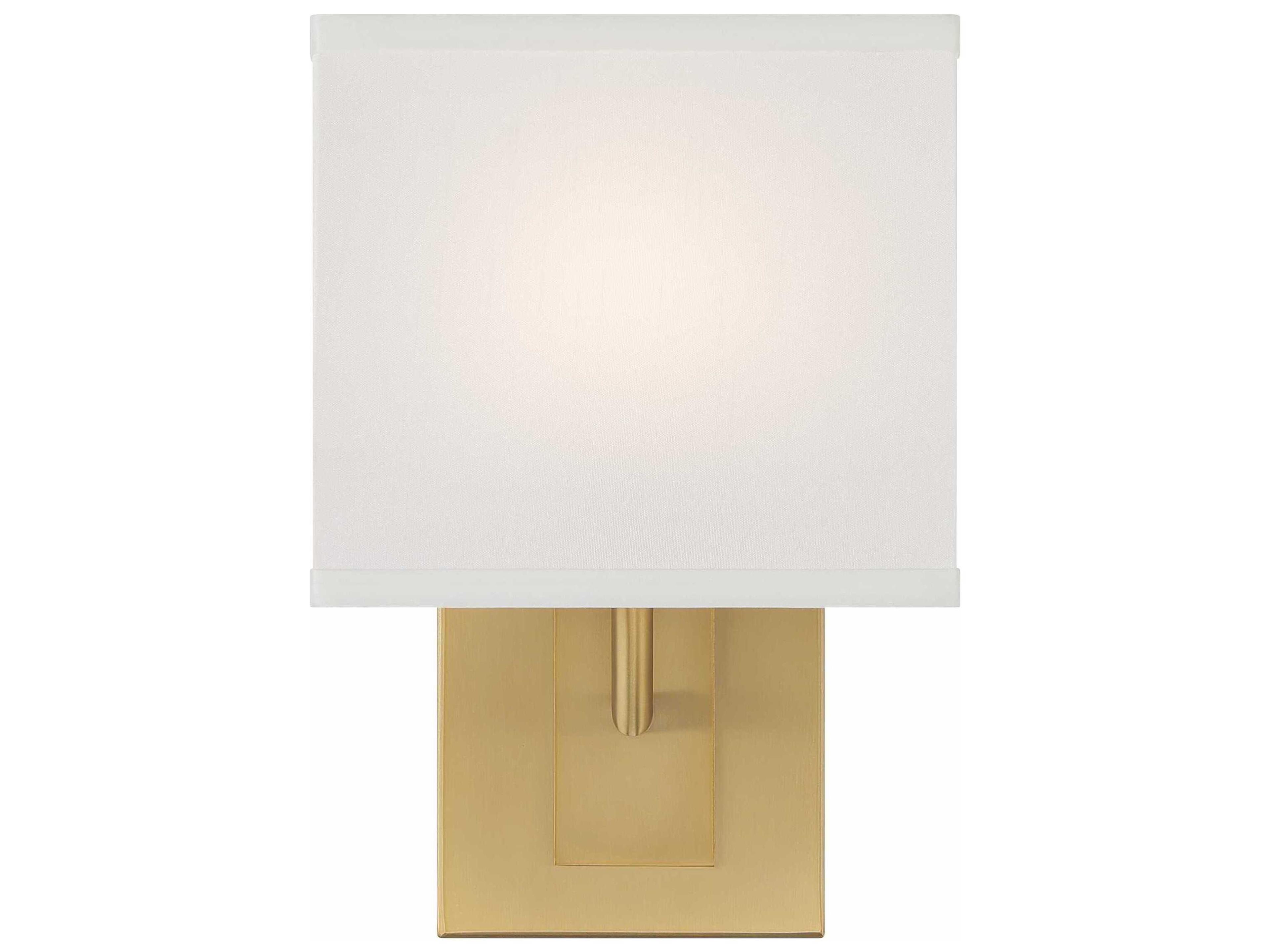 Crystorama Brent 1-Light Vibrant Gold Wall Sconce