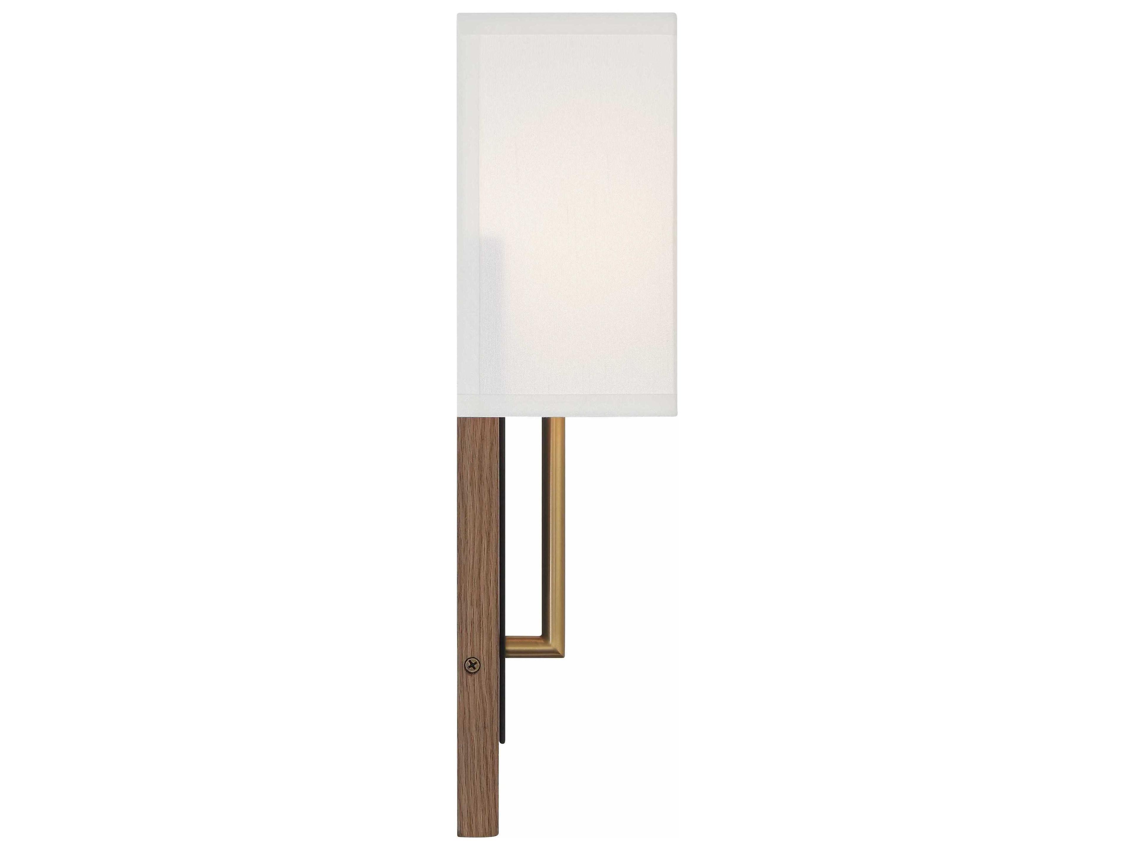 Crystorama Brent 1-Light Matte Black Vibrant Gold Wall Sconce