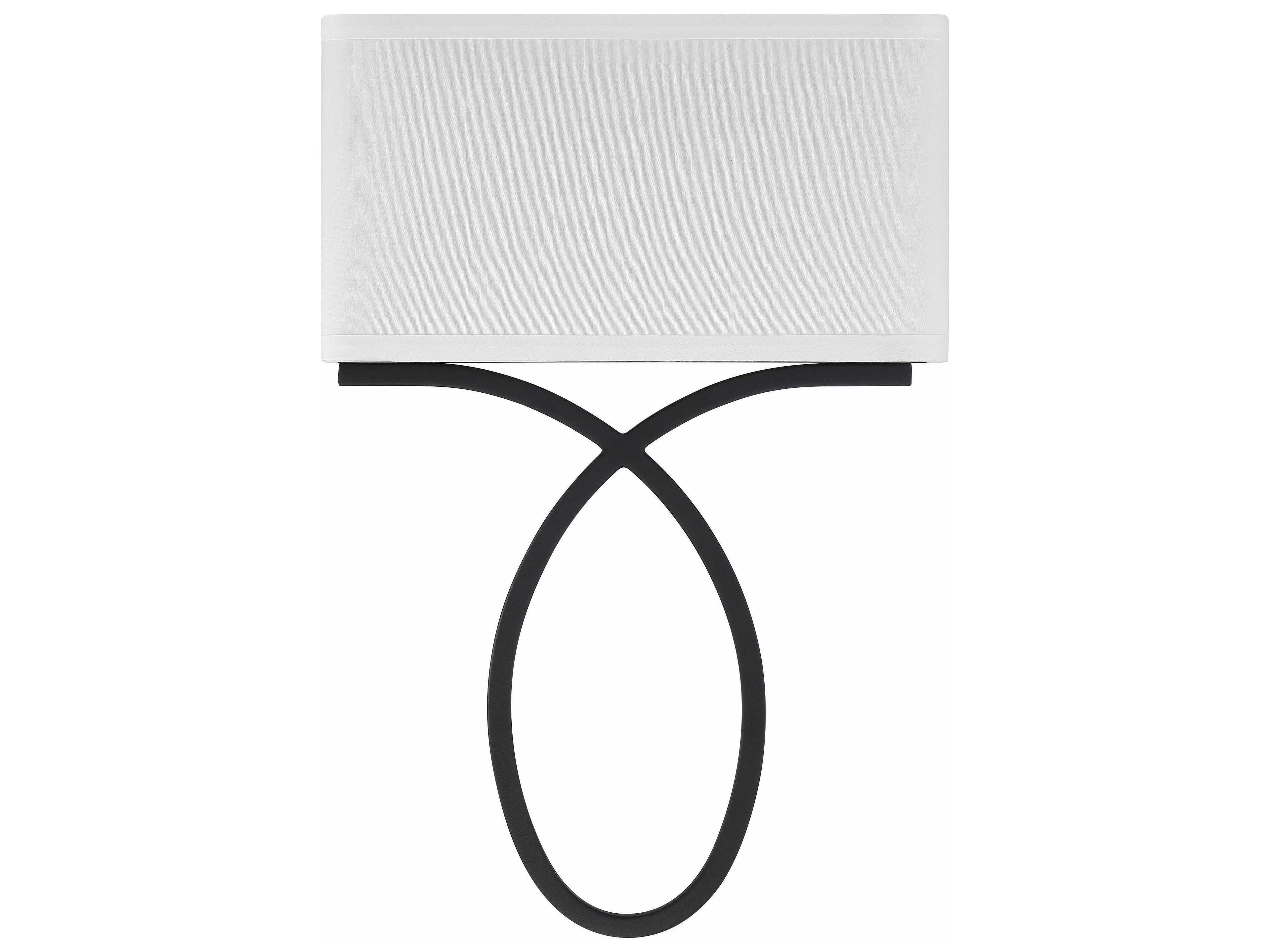 Crystorama Brinkley 2-Light Black Forged Wall Sconce