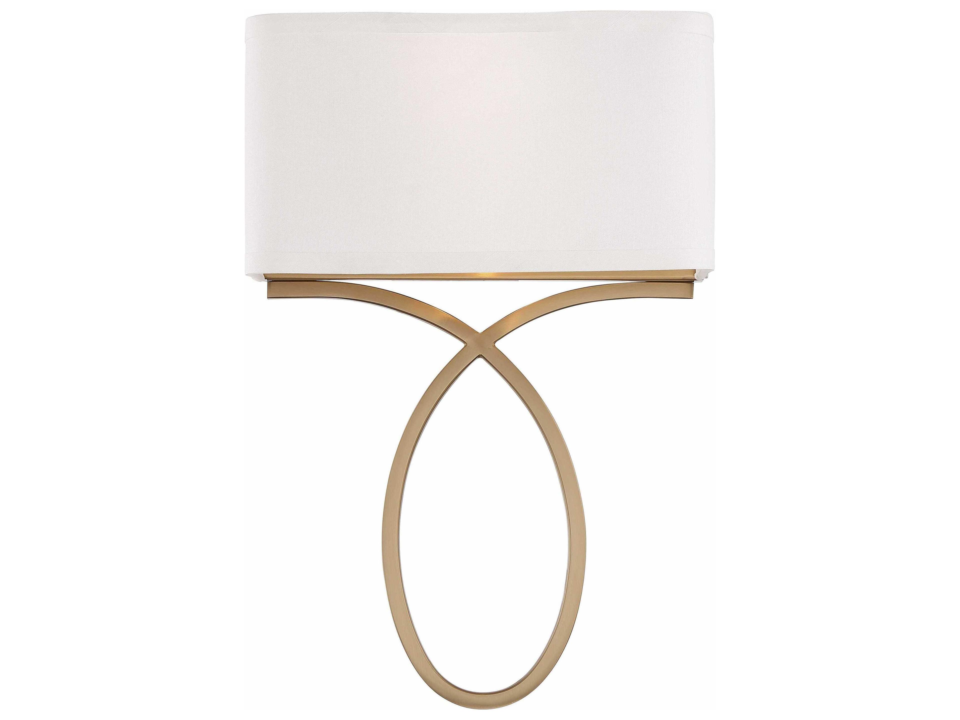 Brinkley 2-Light Vibrant Gold Wall Sconce
