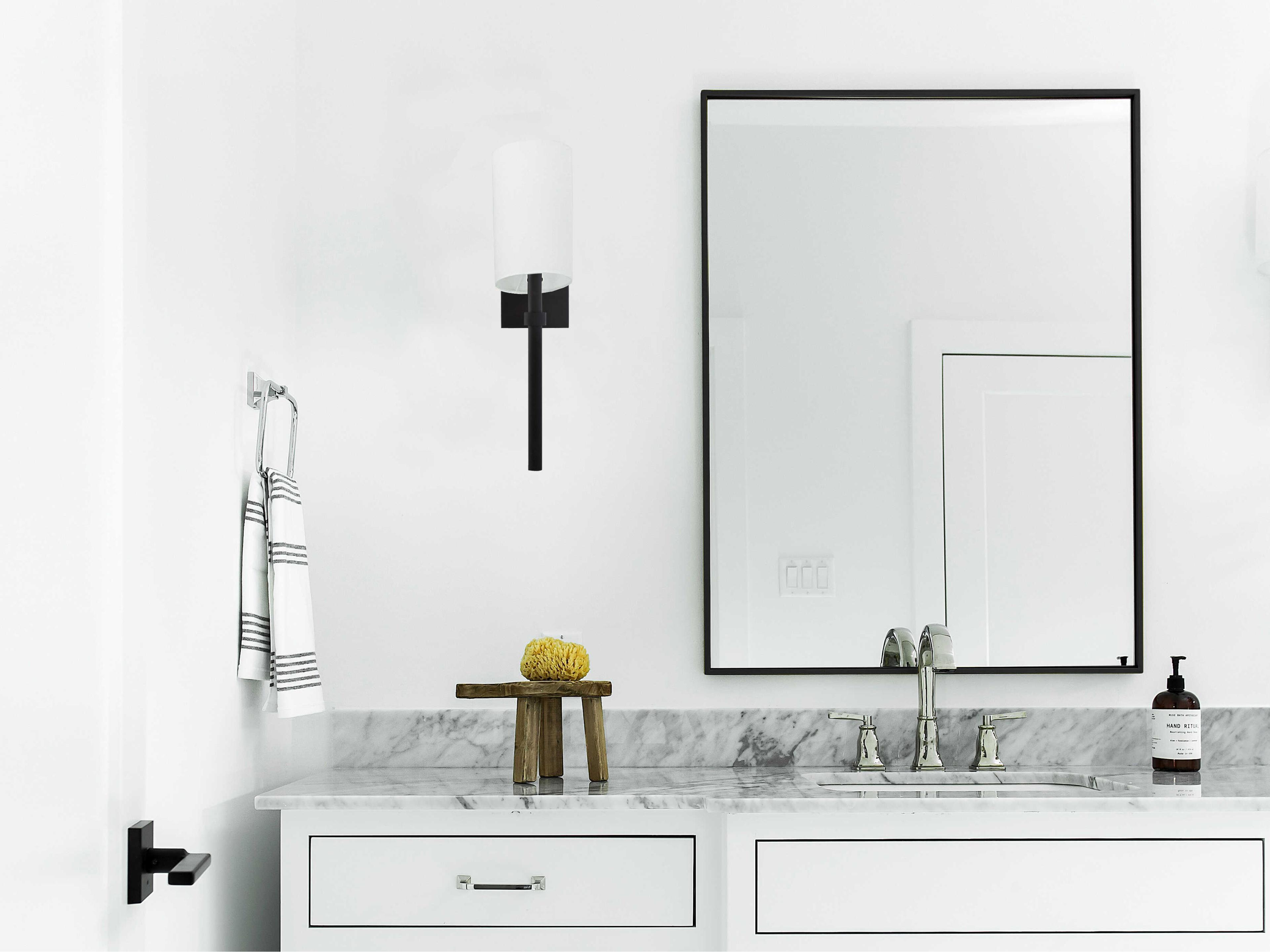 Crystorama Bromley 1-Light Nickel Wall Sconce