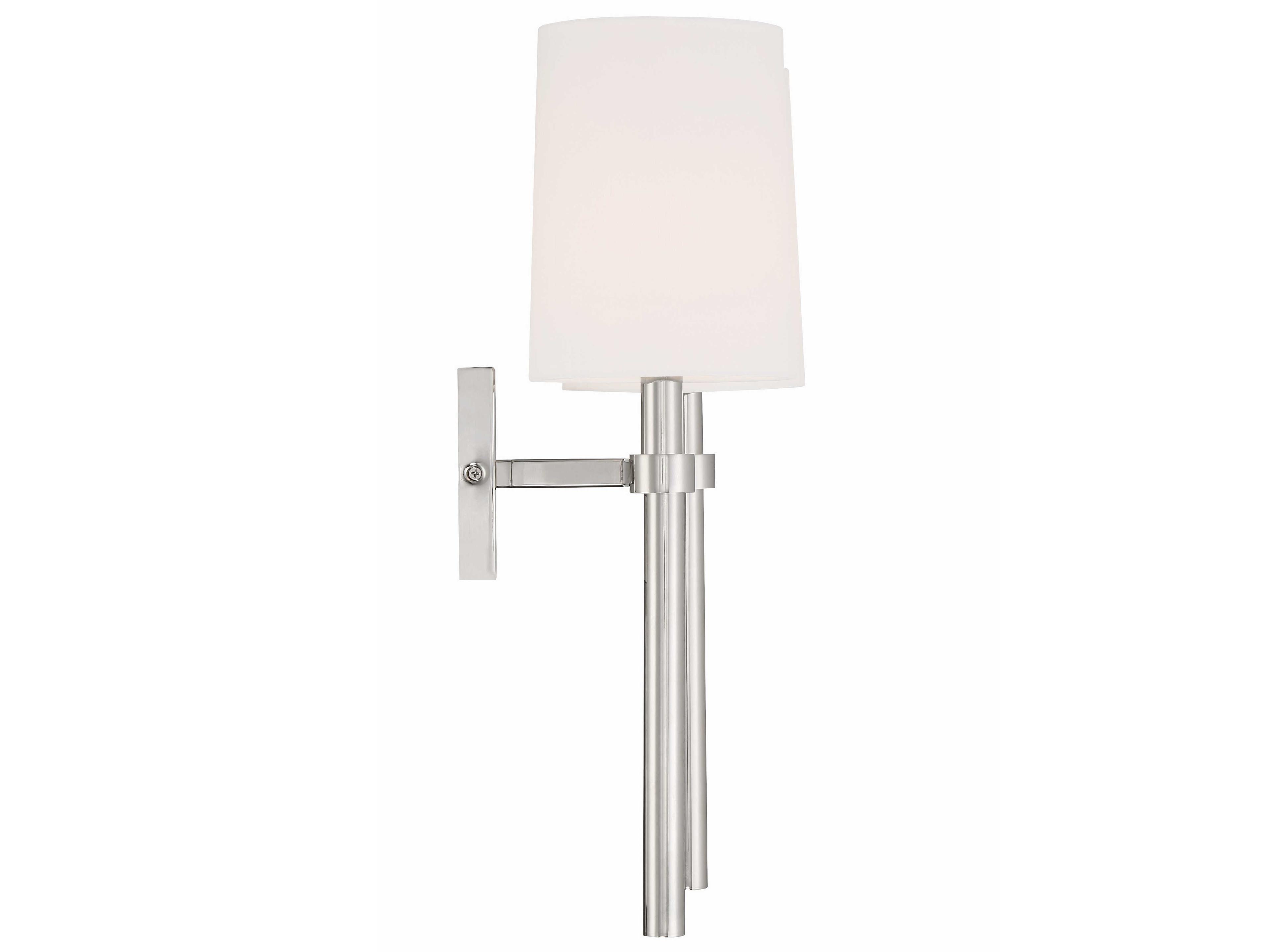 Crystorama Bromley 2-Light Polished Nickel Wall Sconce