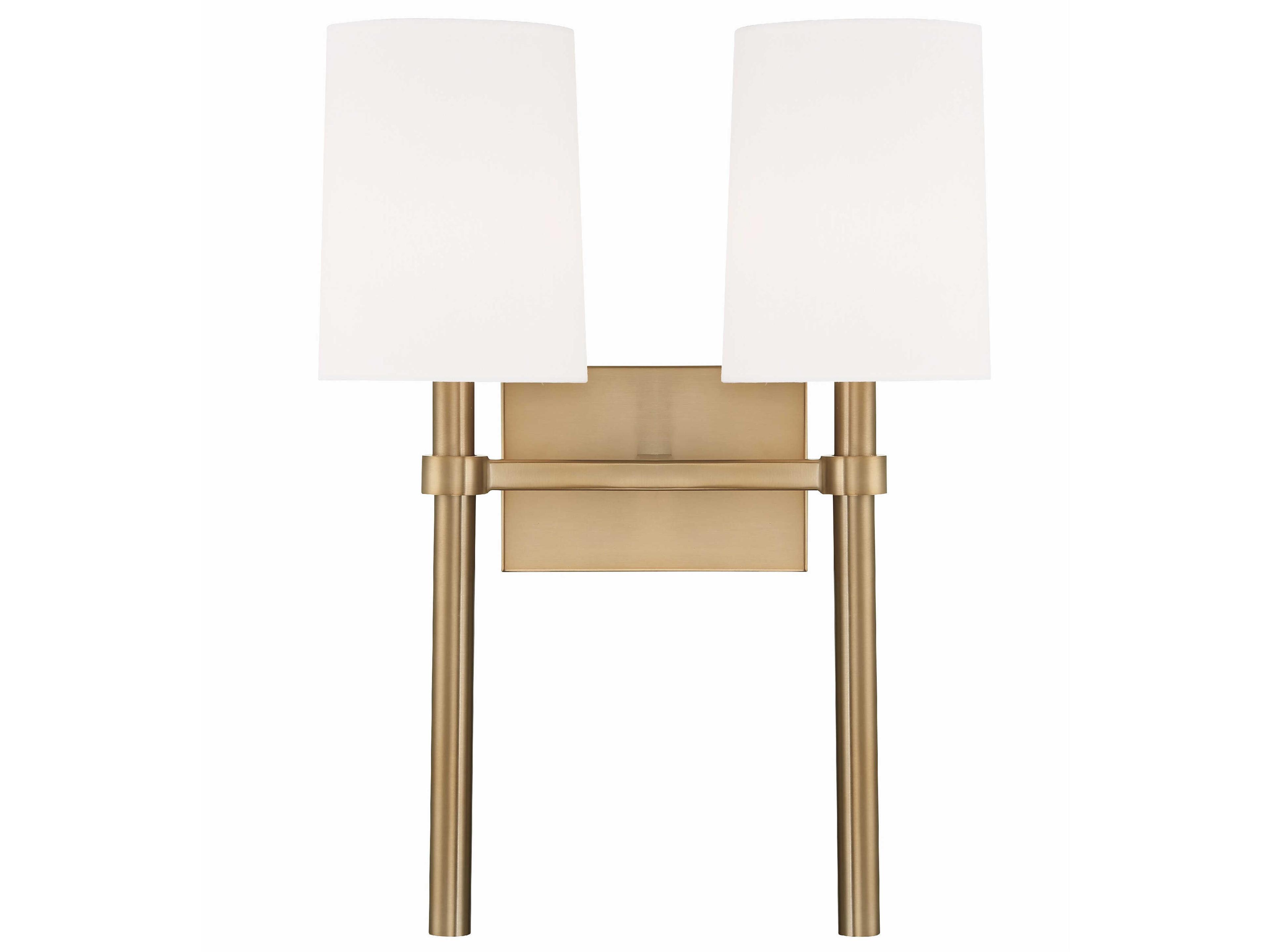 Crystorama Bromley 2-Light Vibrant Gold Wall Sconce