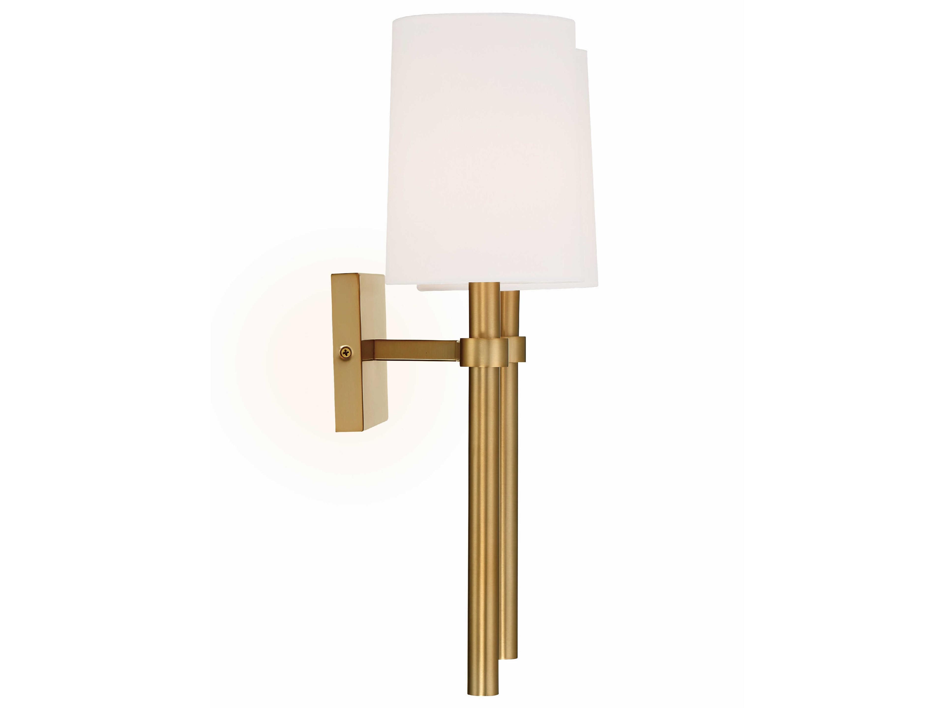 Crystorama Bromley 2-Light Vibrant Gold Wall Sconce