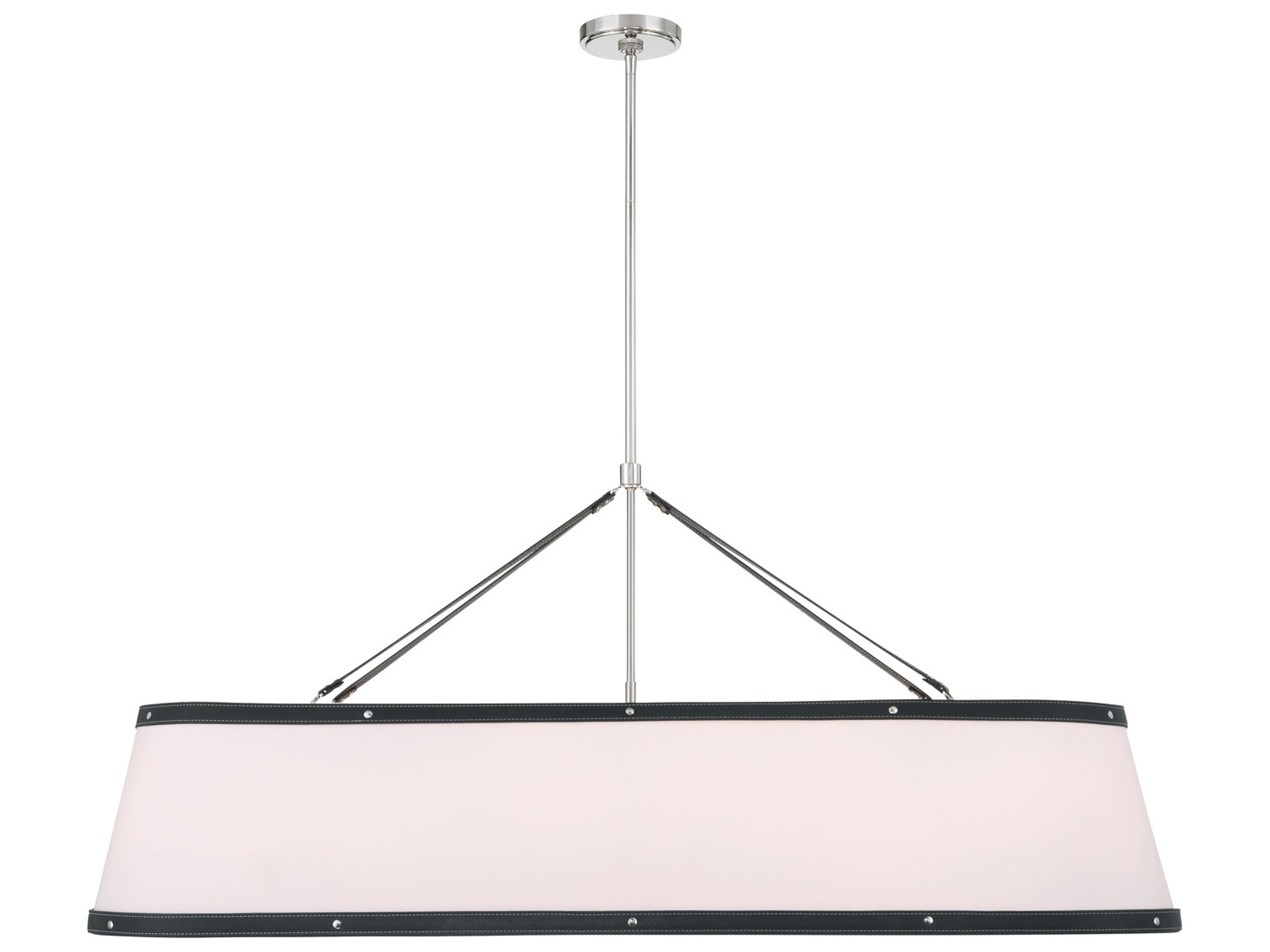 Callahan 6-Light Black Linear Island Pendant