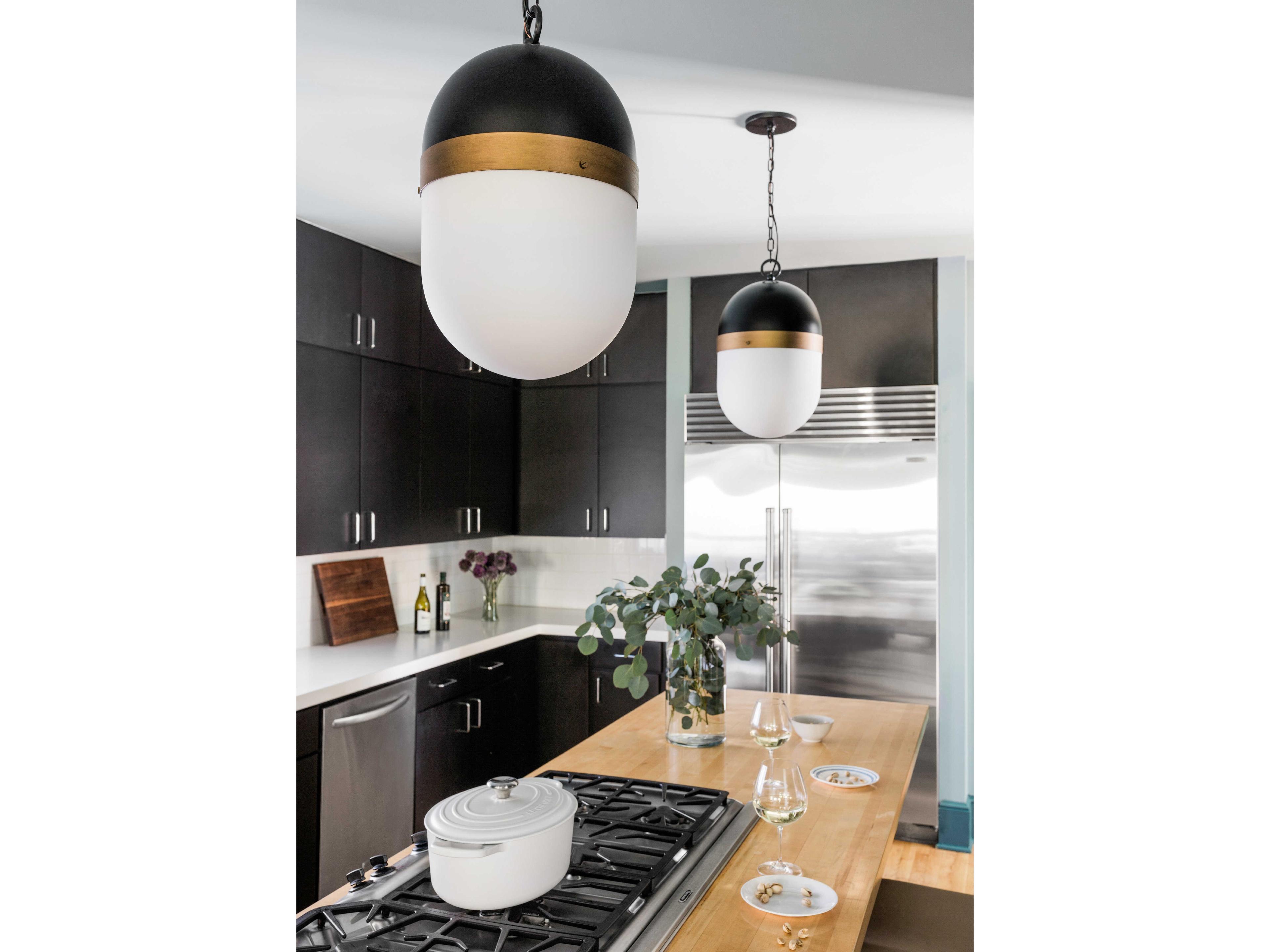 Crystorama Capsule Glass Outdoor Hanging Light