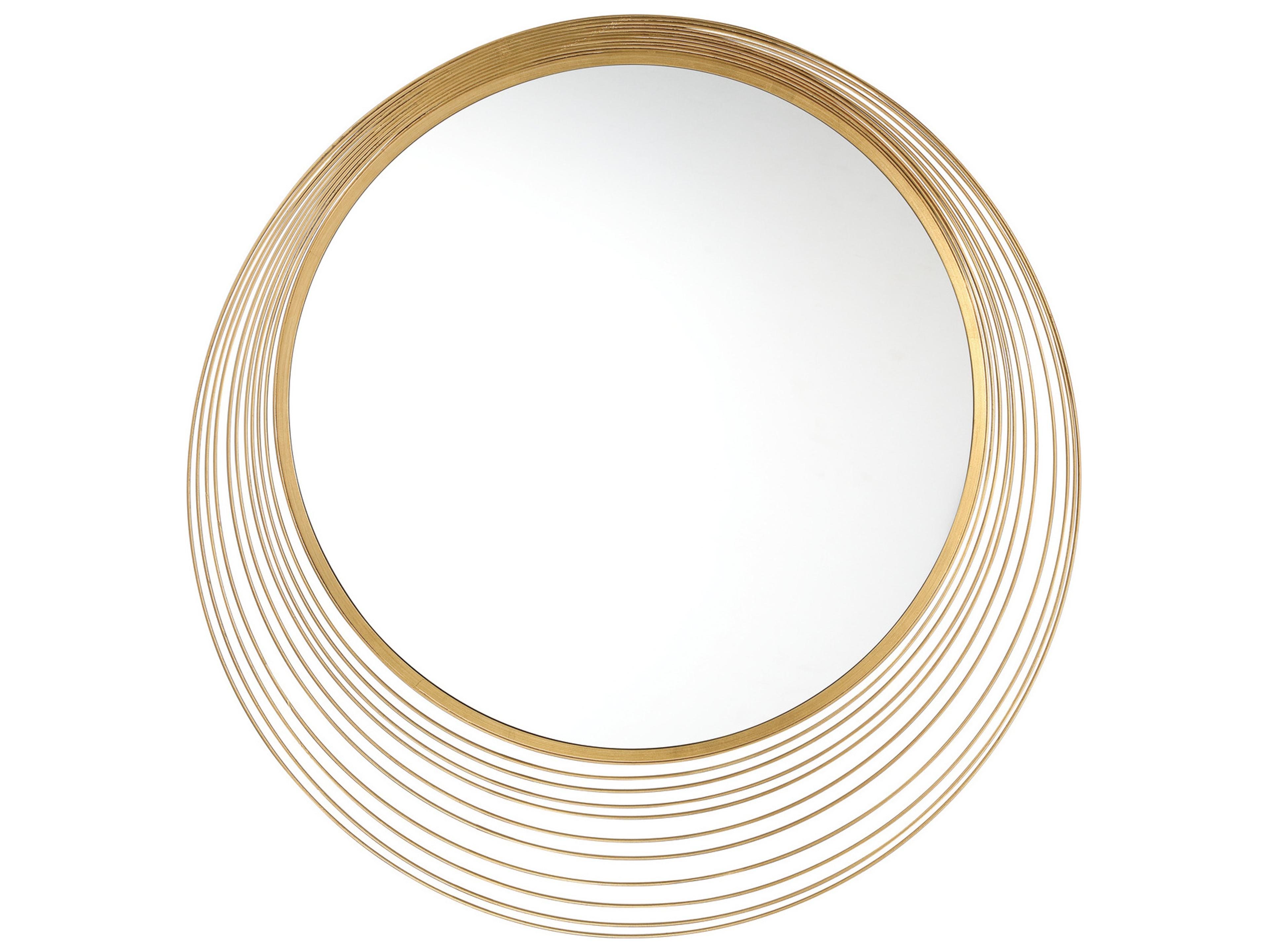 Cecile Gold Wall Mirror Round