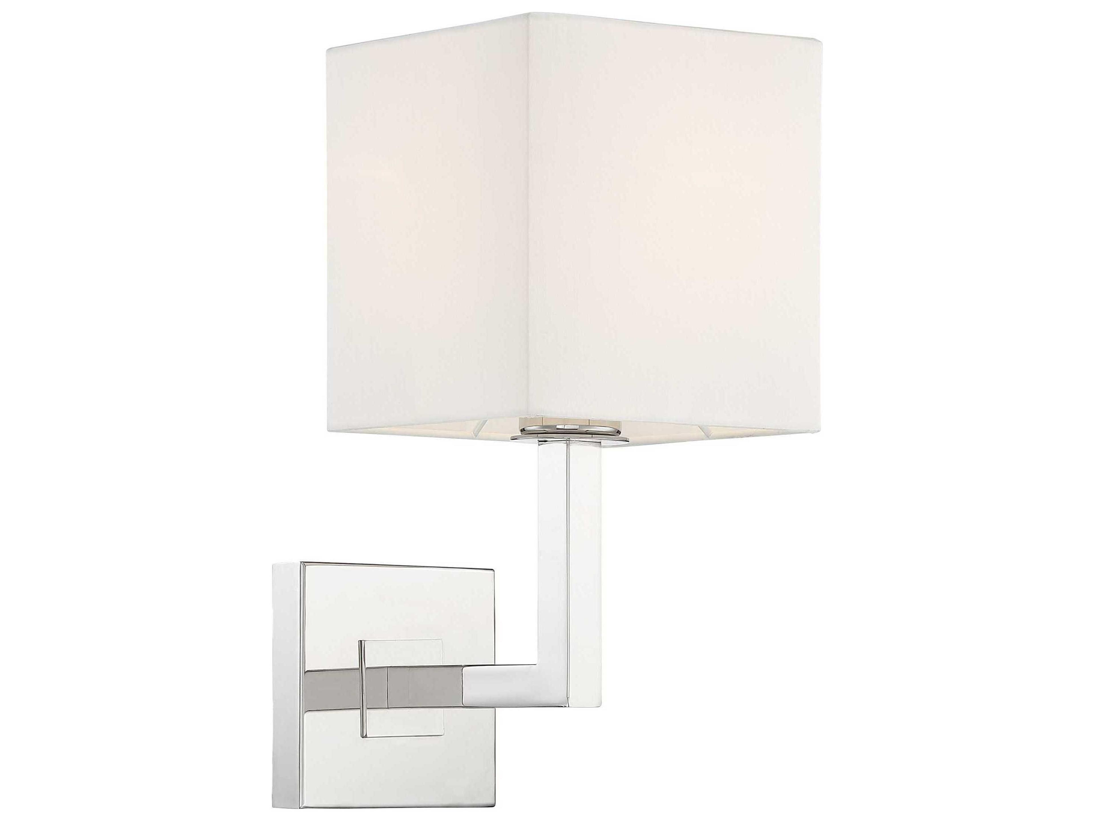 Crystorama Chatham 1-Light Polished Nickel Wall Sconce